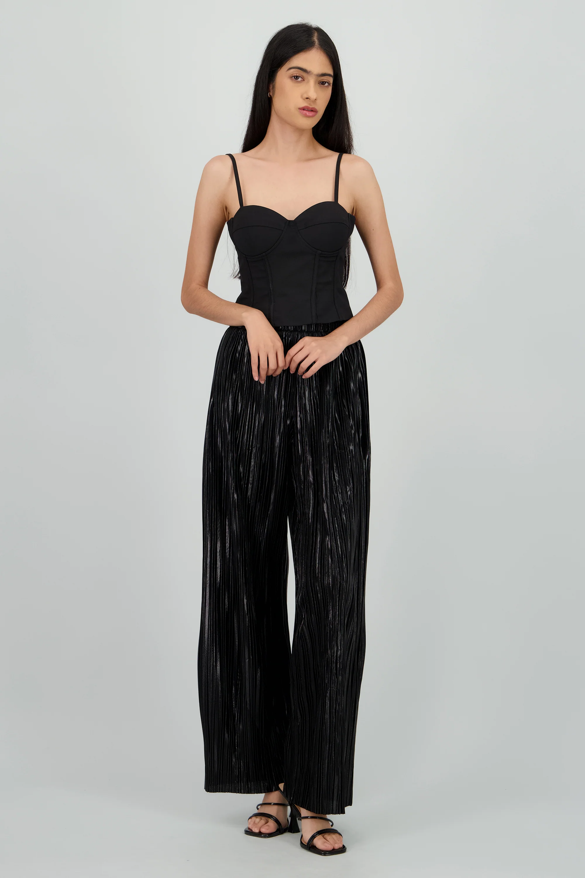 Pantalon amplio lentejuelas