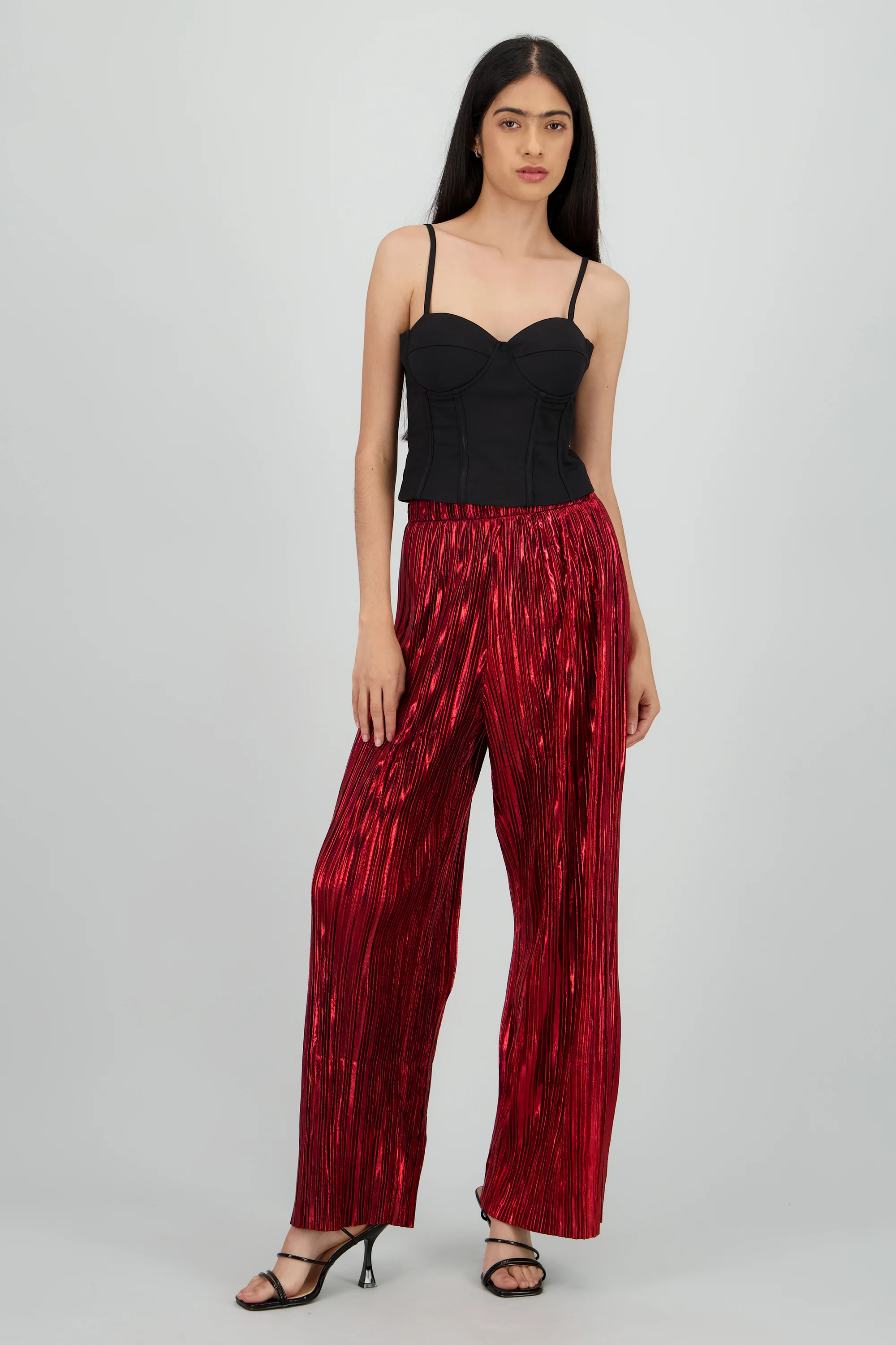 Pantalon amplio lentejuelas