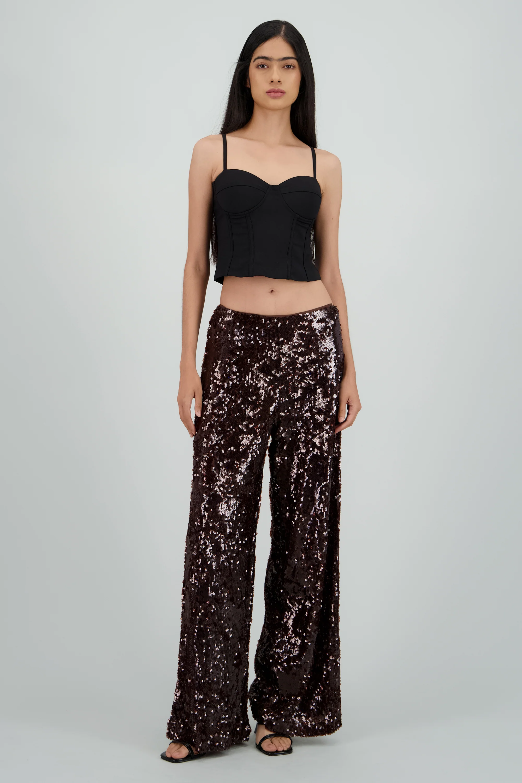 PANTALON AMPLIO LENTEJUELAS