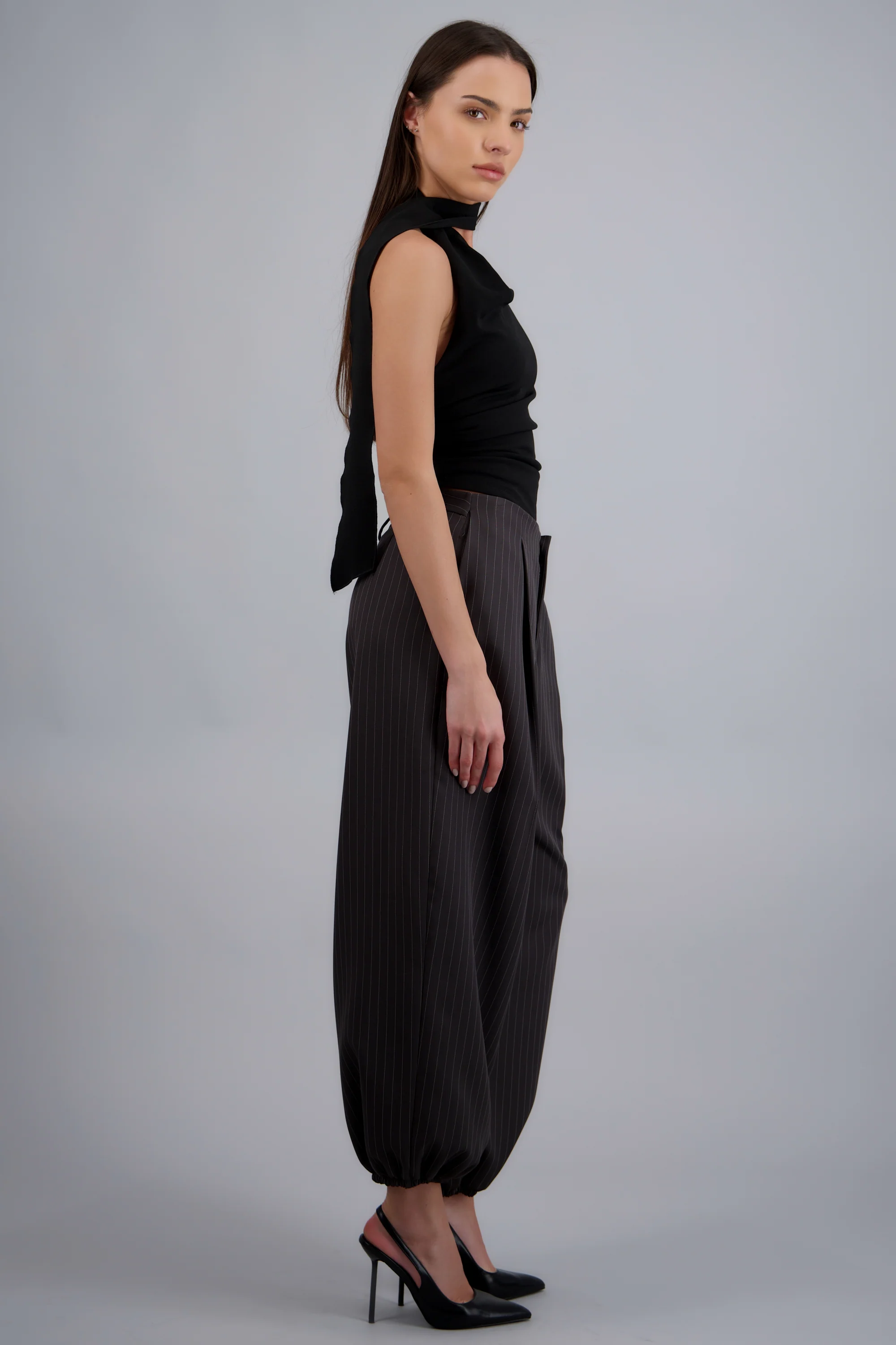 Pantalon balloon estampado rayas - Image 2