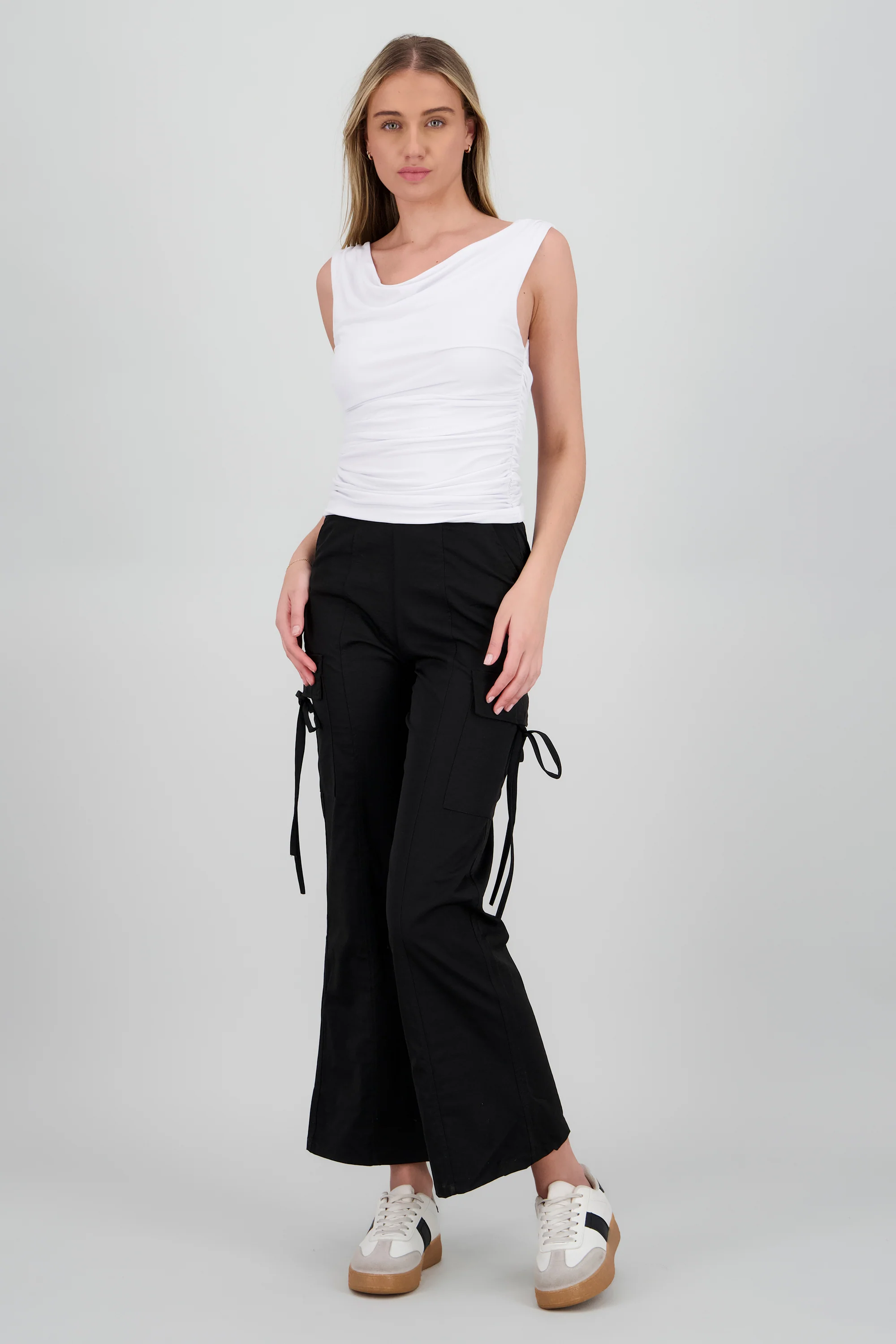 Pantalon cargo liso