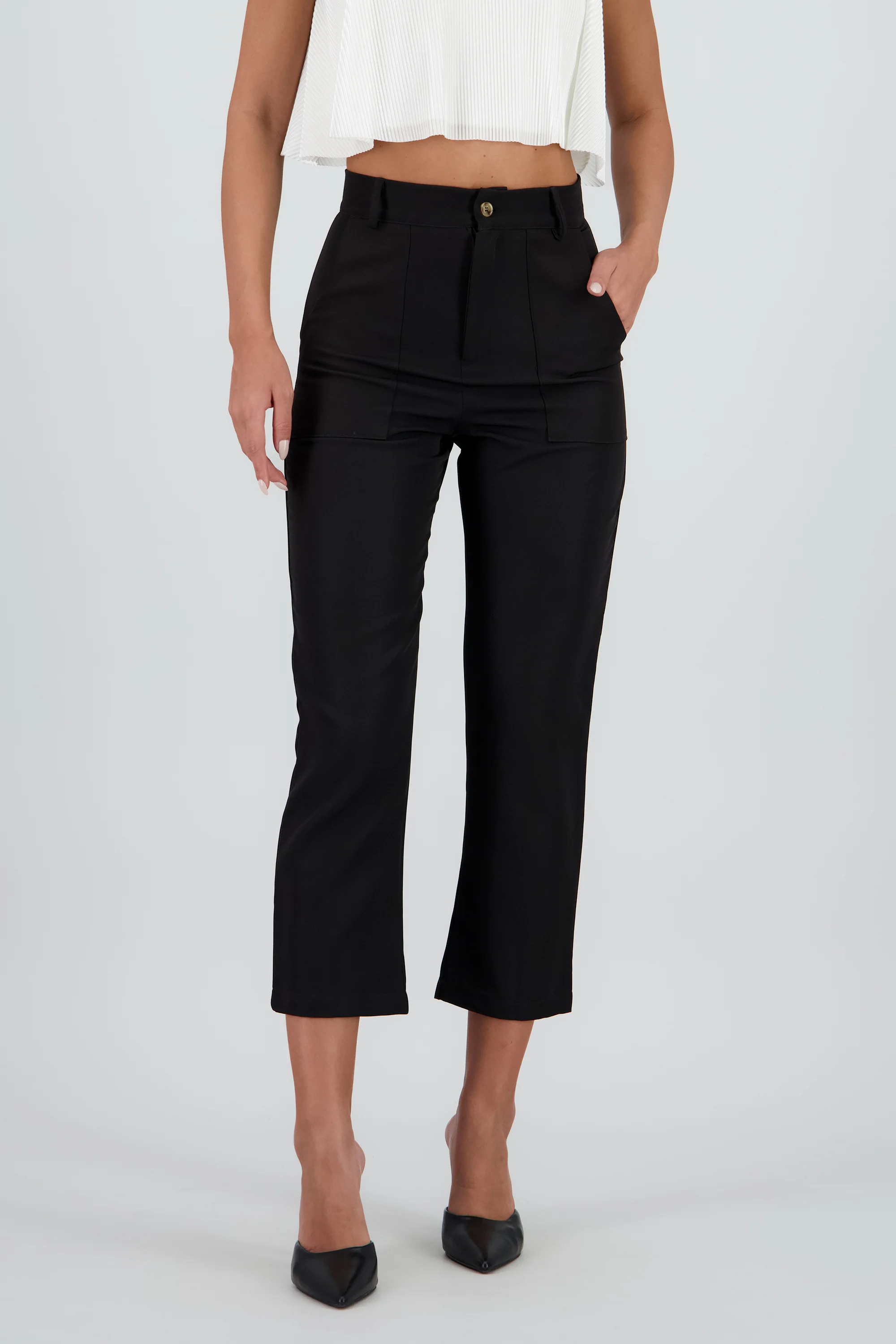 Pantalón Cintura Alta Bolsas - Image 2