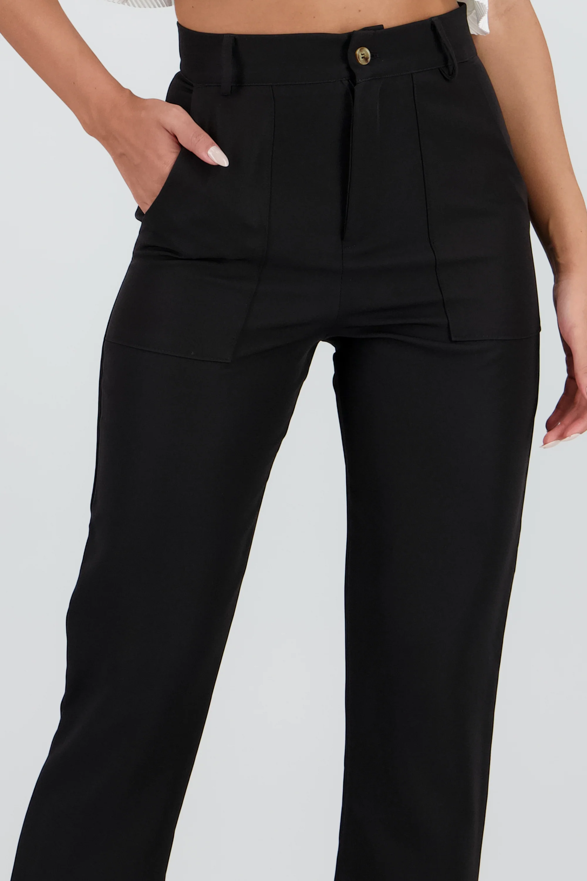 Pantalón Cintura Alta Bolsas - Image 5
