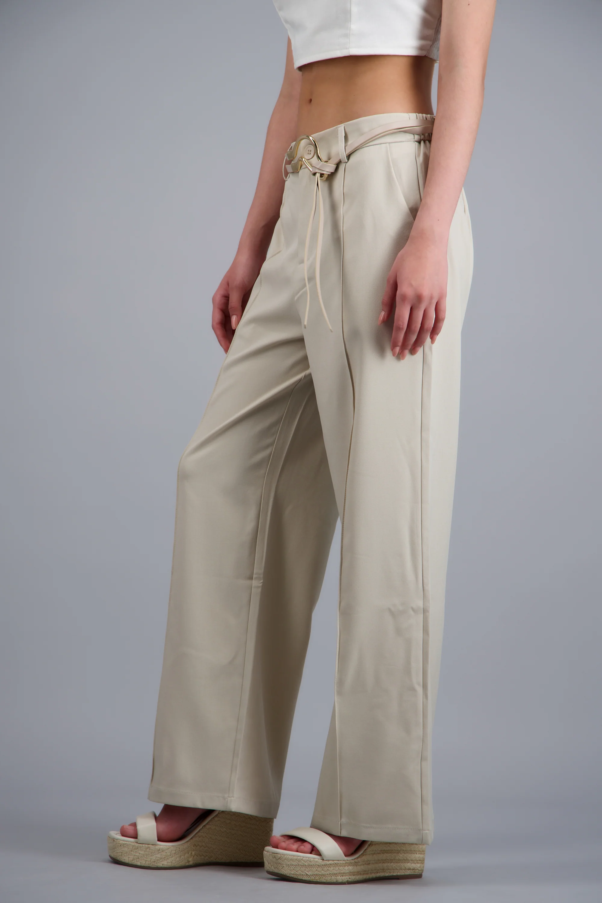Pantalón con cinturón de tiras - Image 3