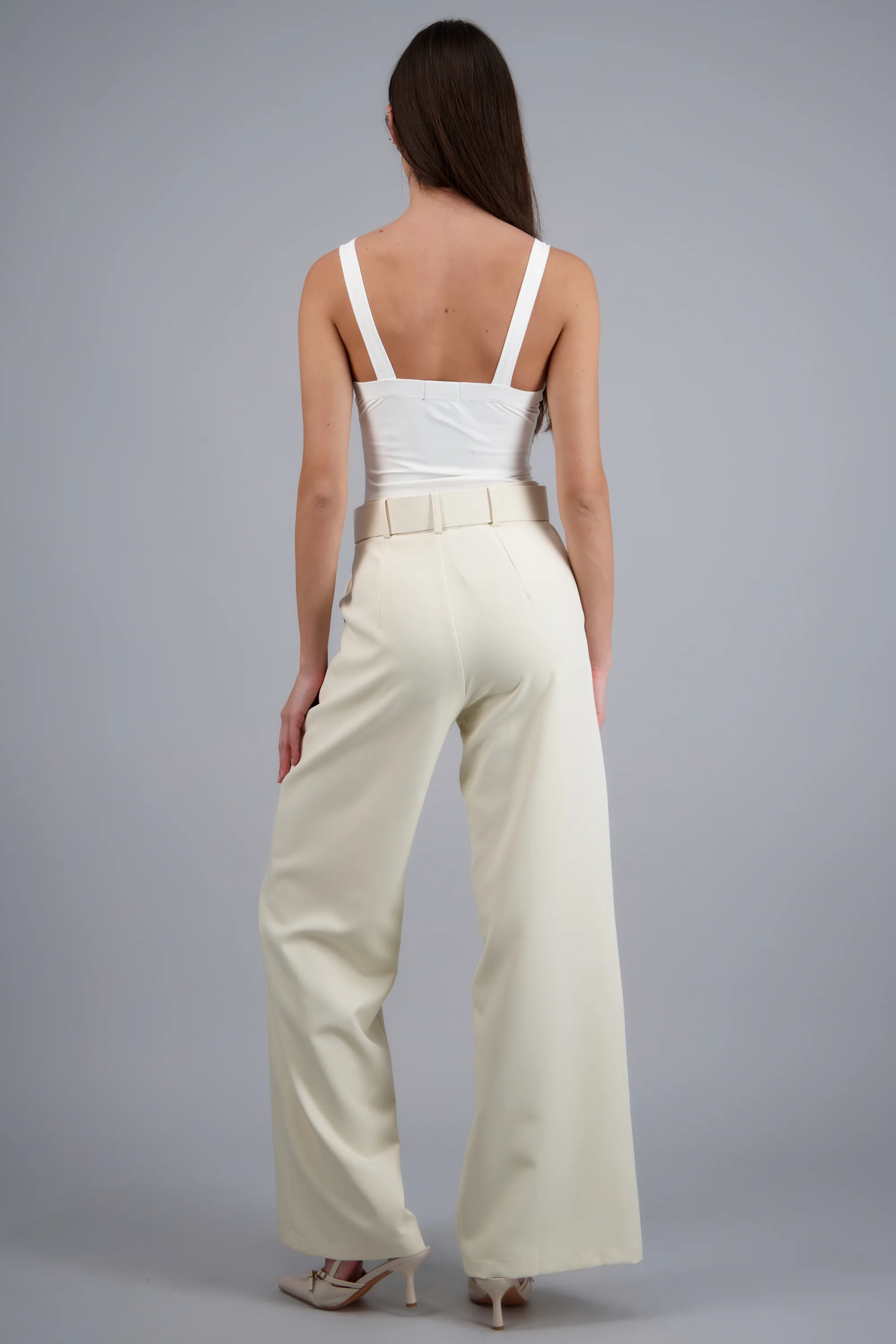 Pantalon cortes con aberturas cinturon - Image 4