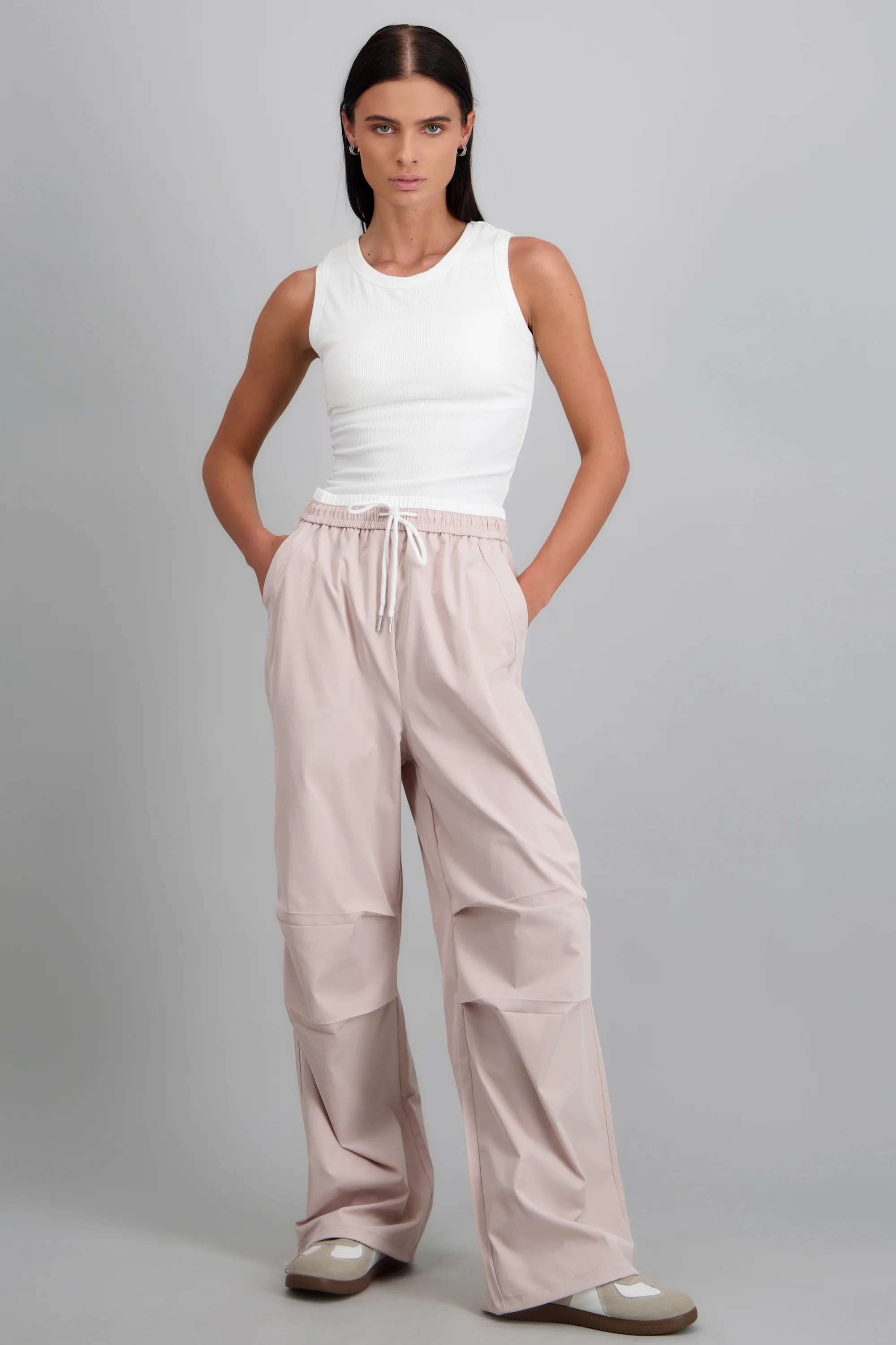 Pantalón de doble pretina con jareta
