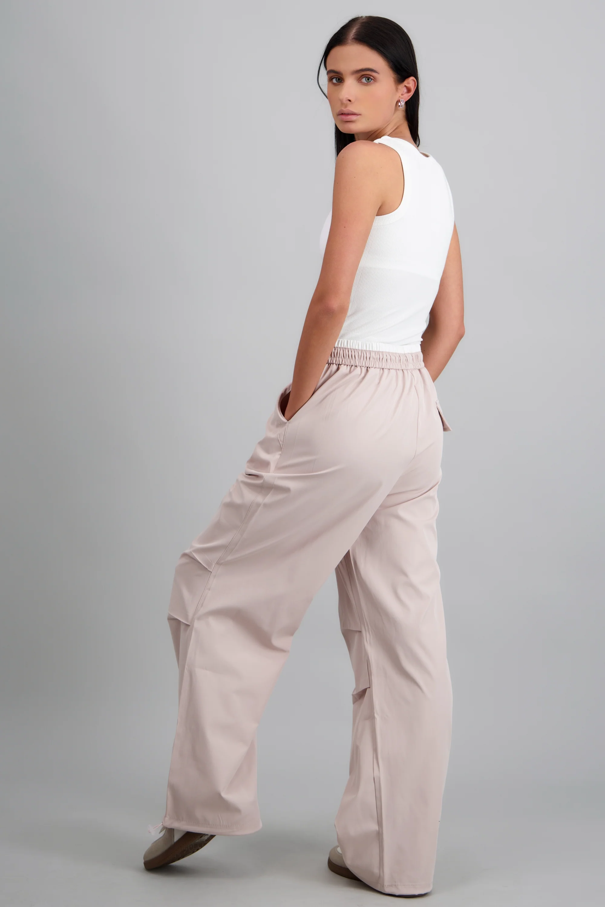 Pantalón de doble pretina con jareta - Image 4
