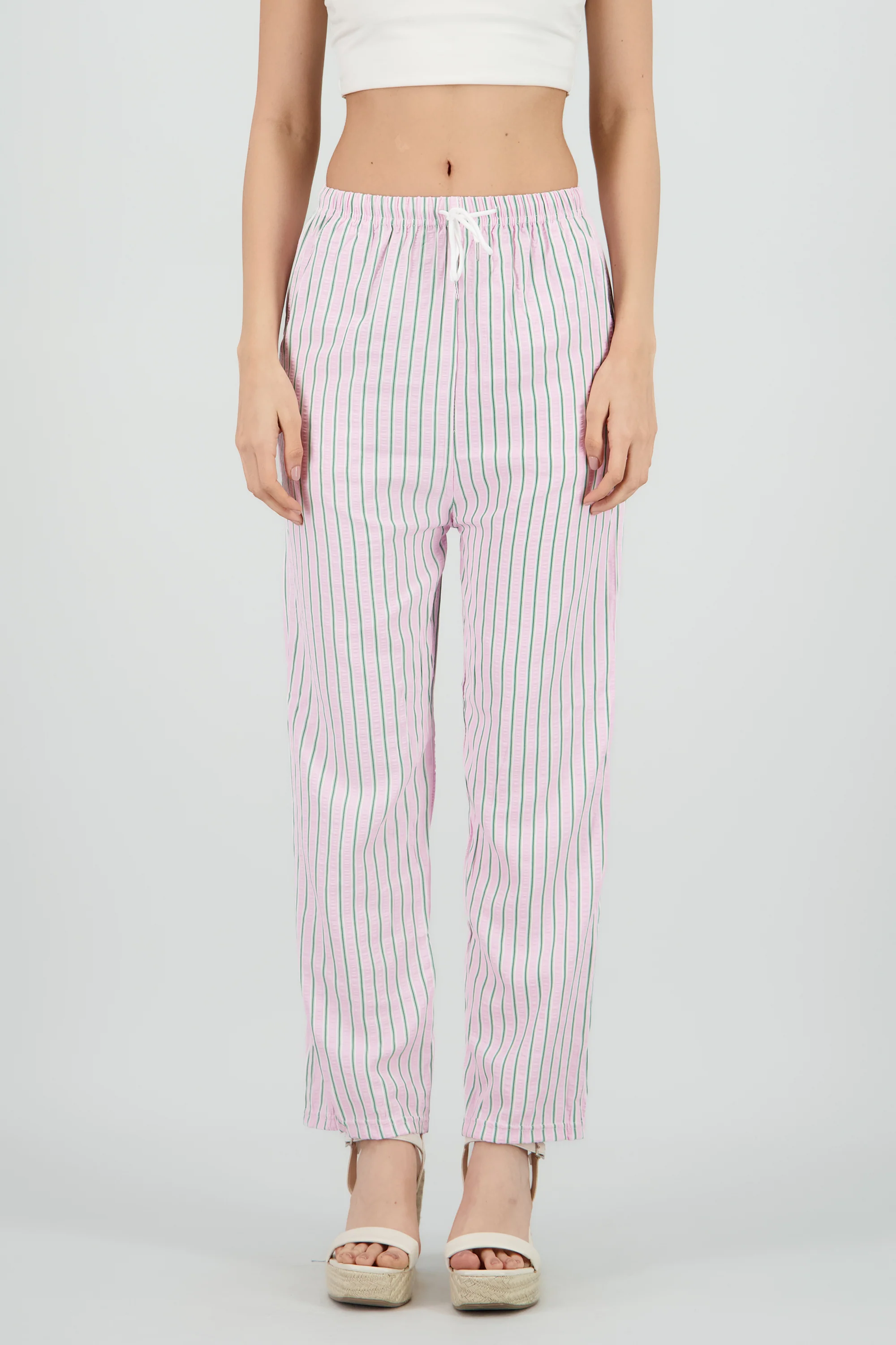 Pantalon de rayas texturizado - Image 2