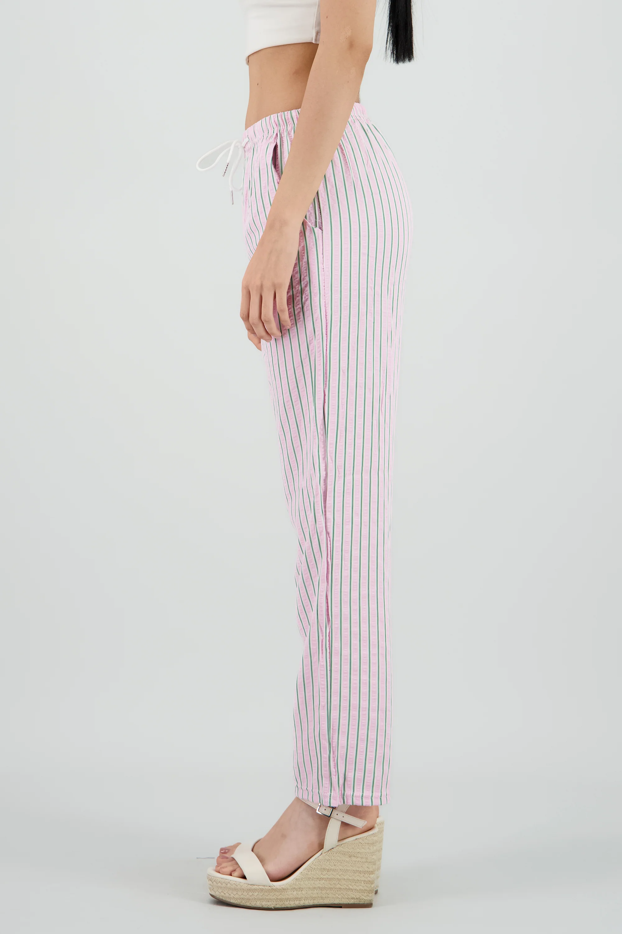 Pantalon de rayas texturizado - Image 3