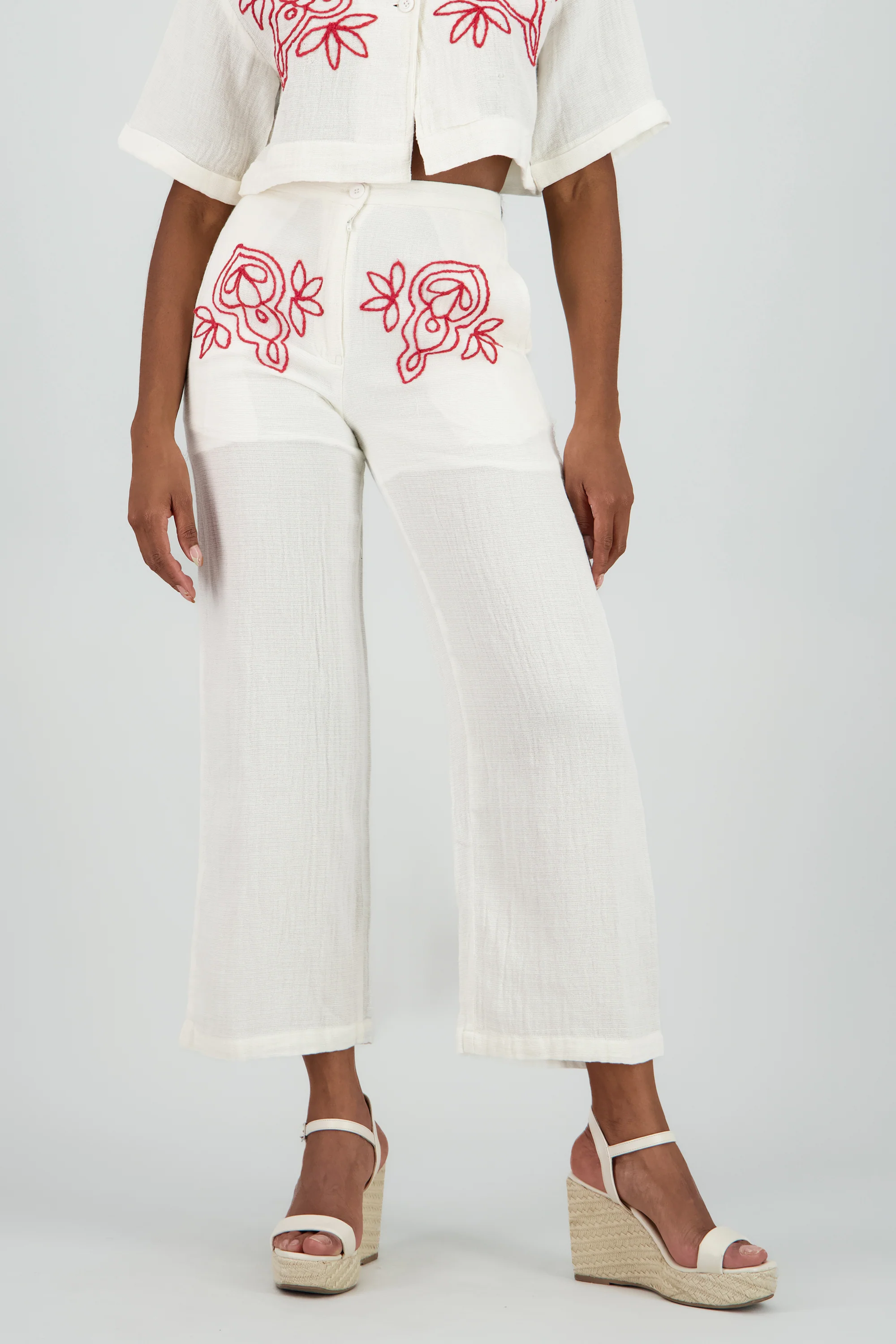 Pantalon detalle bordado - Image 2