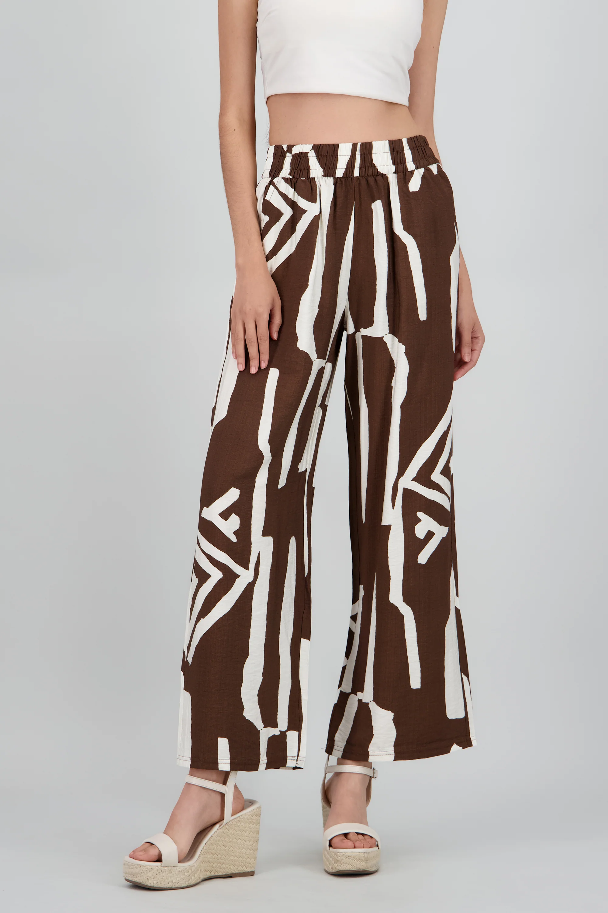 Pantalon estampado asimetrico - Image 2