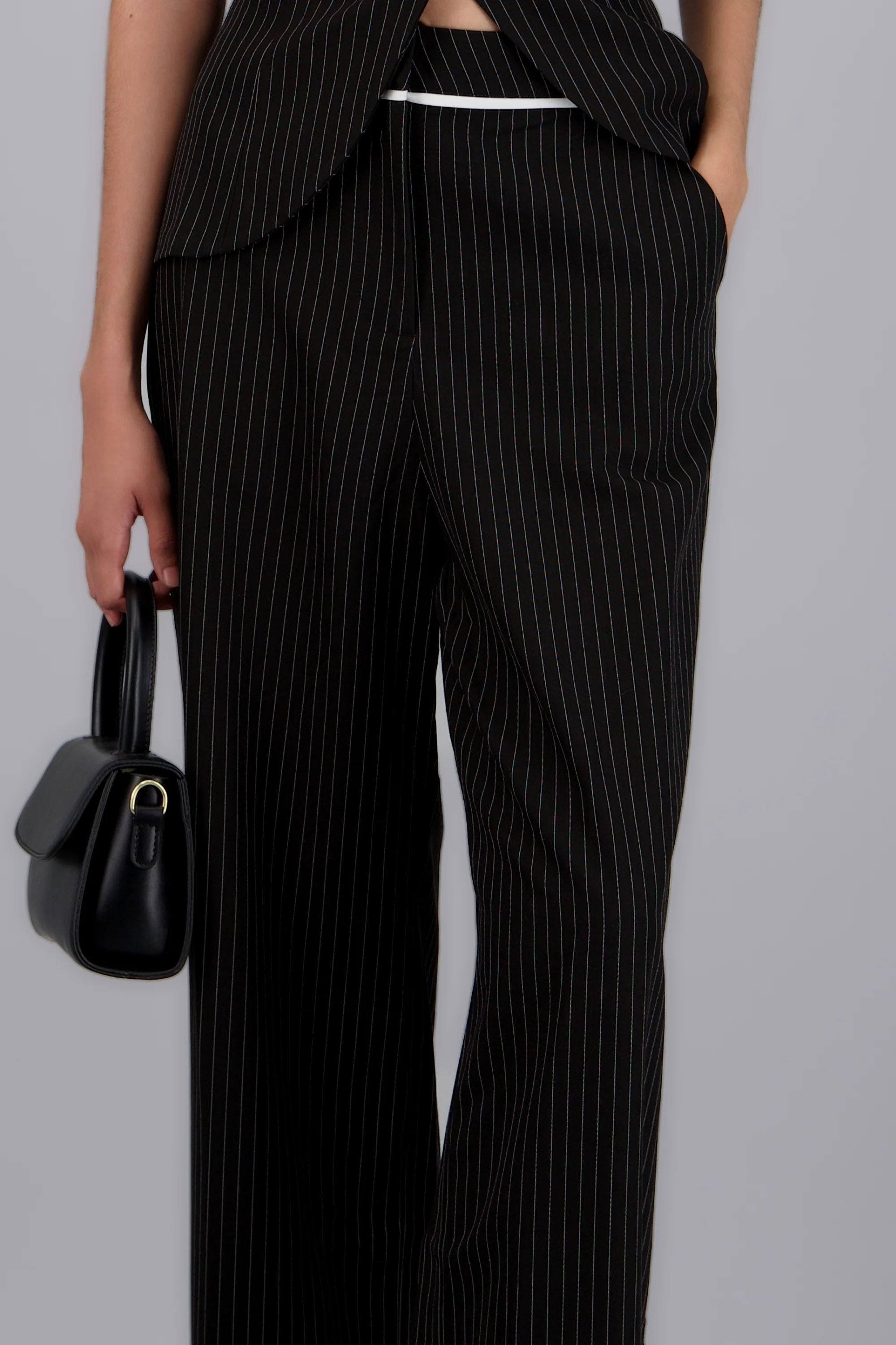 Pantalon estampado rayas contraste - Image 5