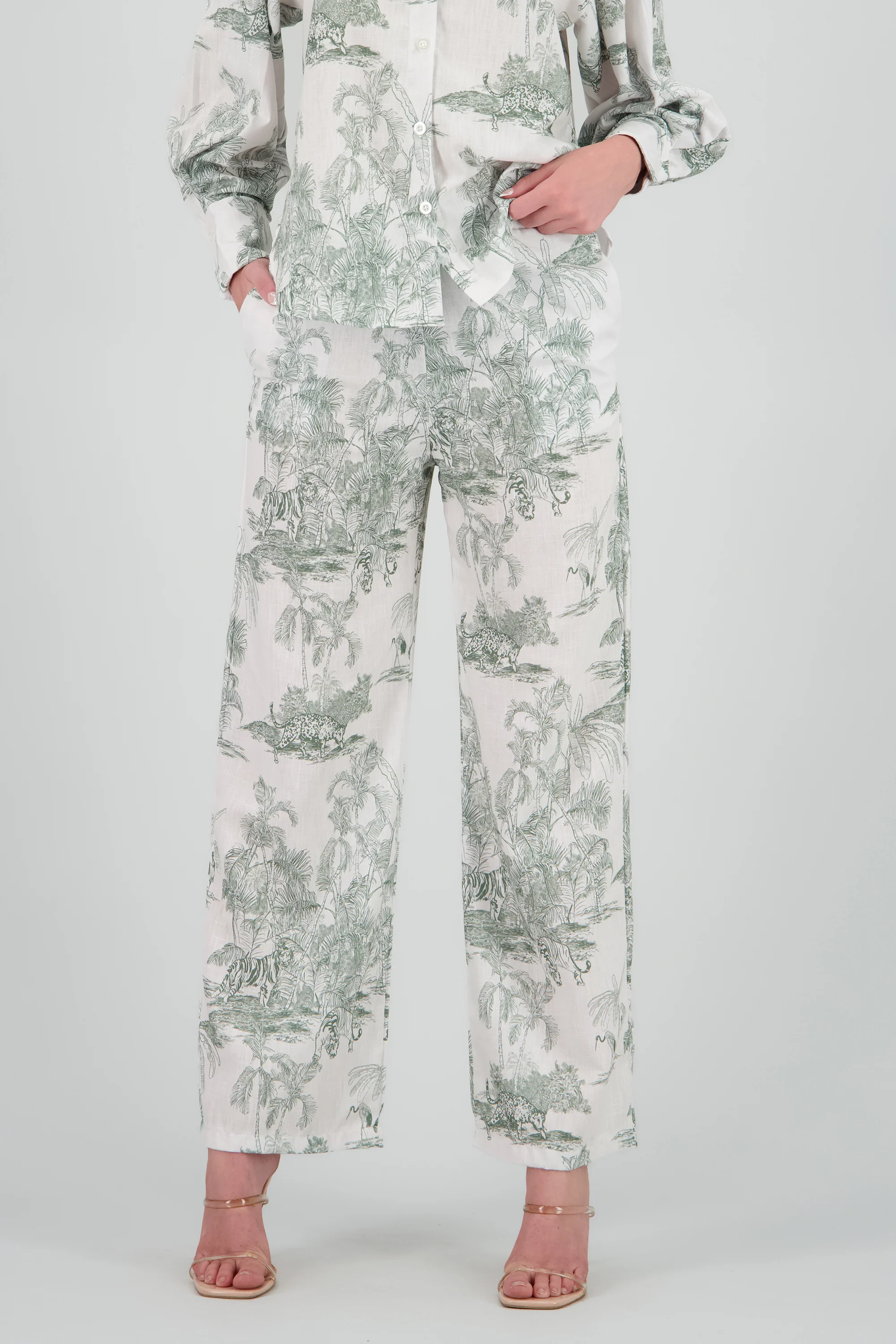 Pantalon estampado tropical - Image 2