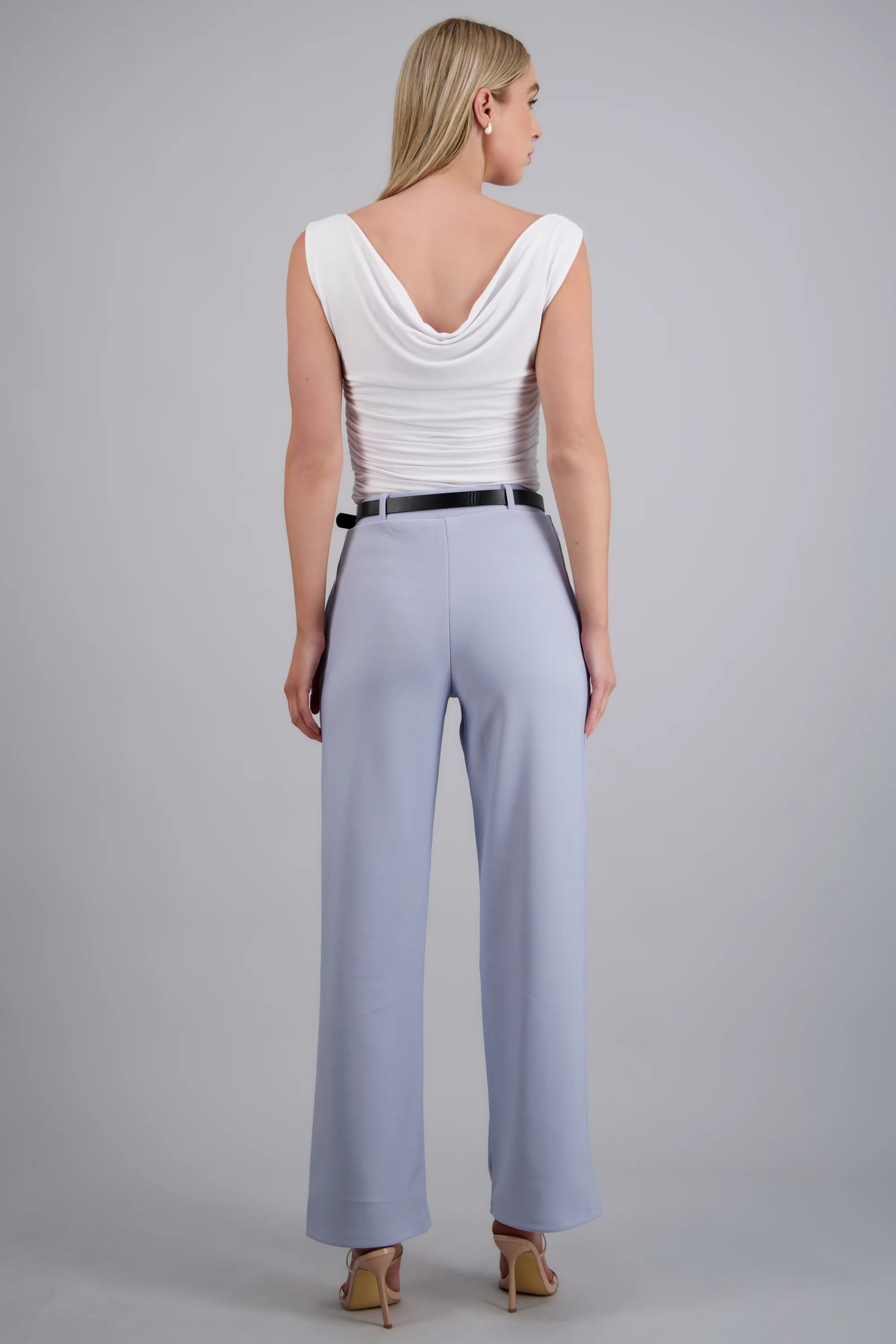 Pantalon estilo recto con cinturon - Image 4
