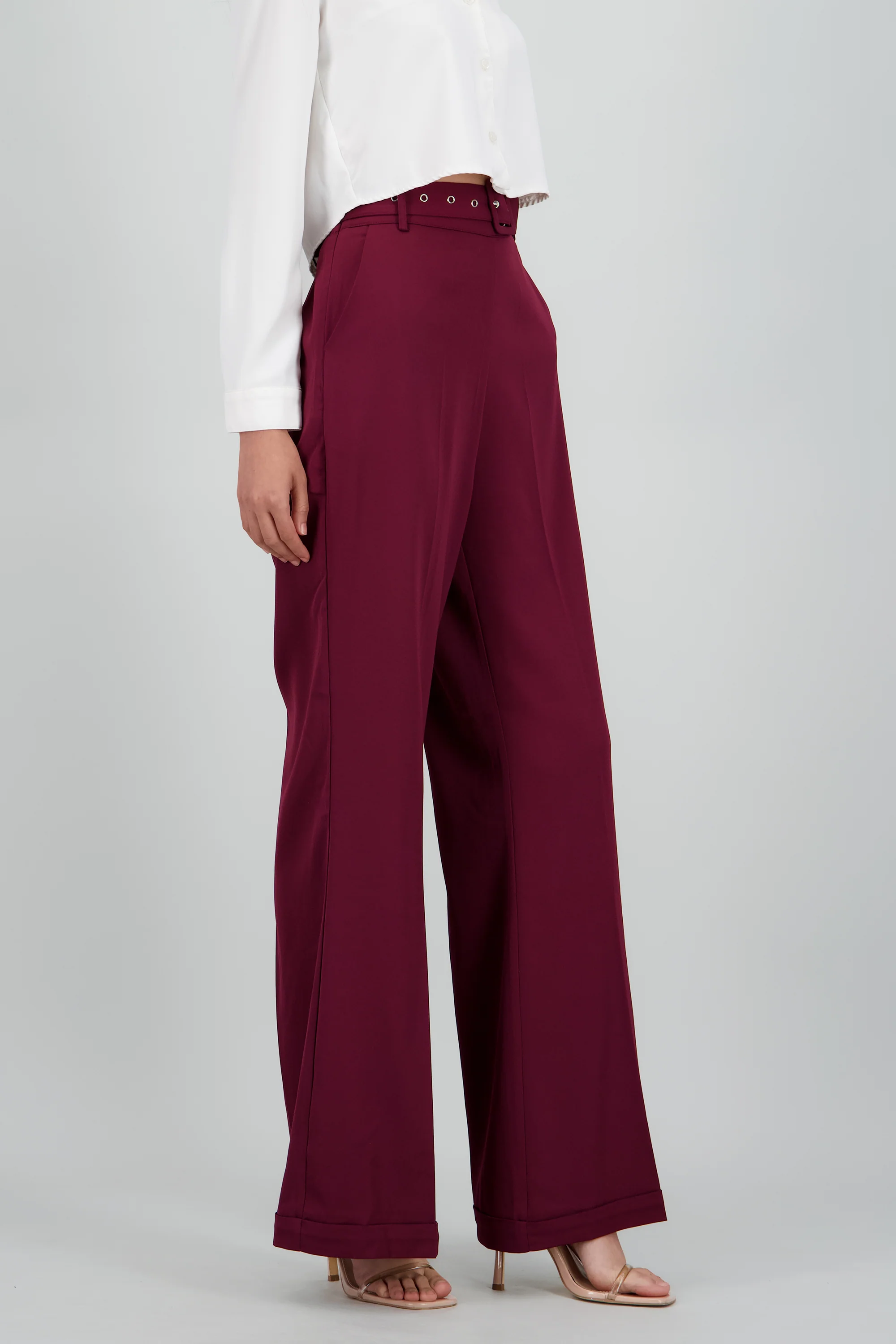 Pantalon flare detalle dobladillo - Image 3
