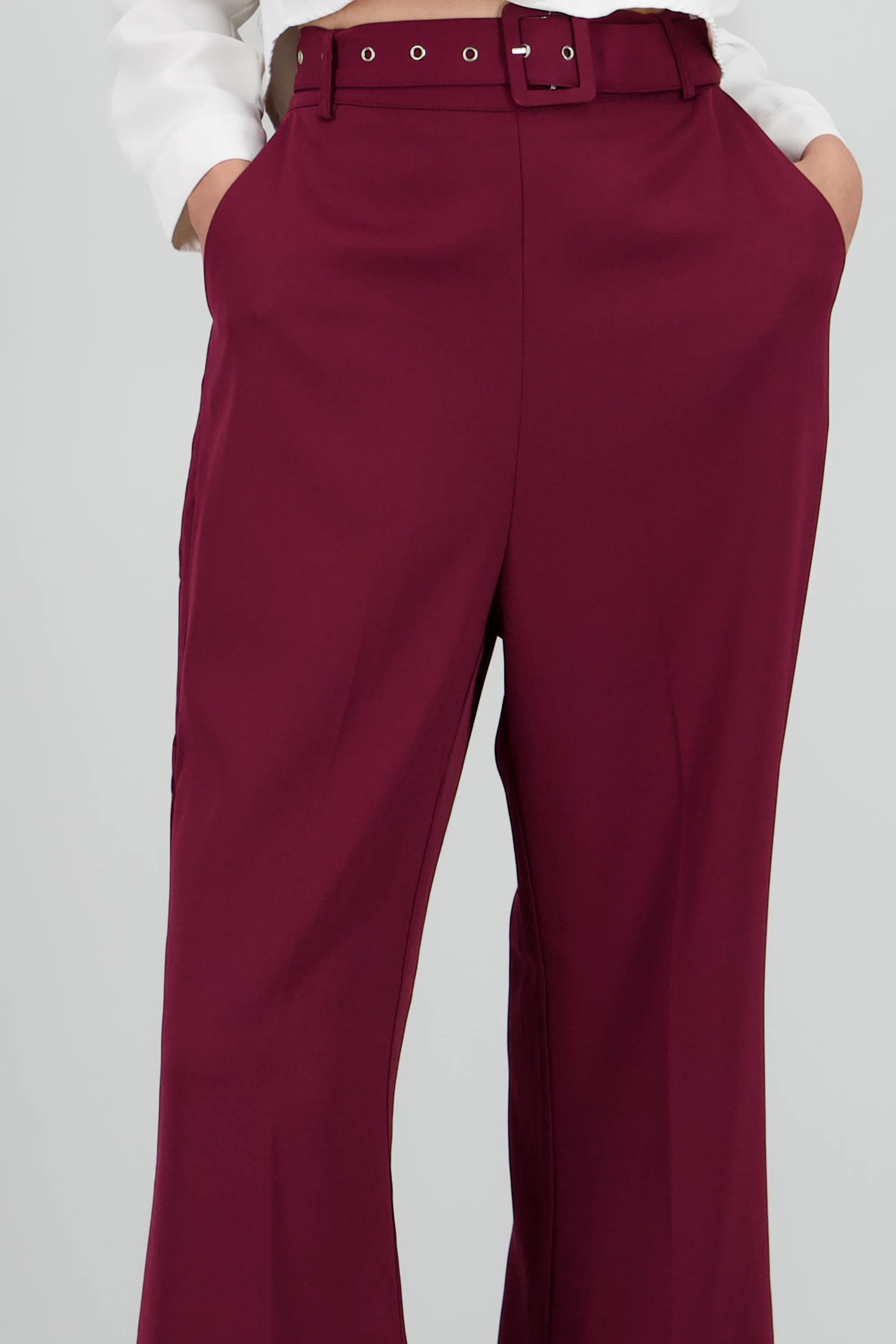 Pantalon flare detalle dobladillo - Image 5