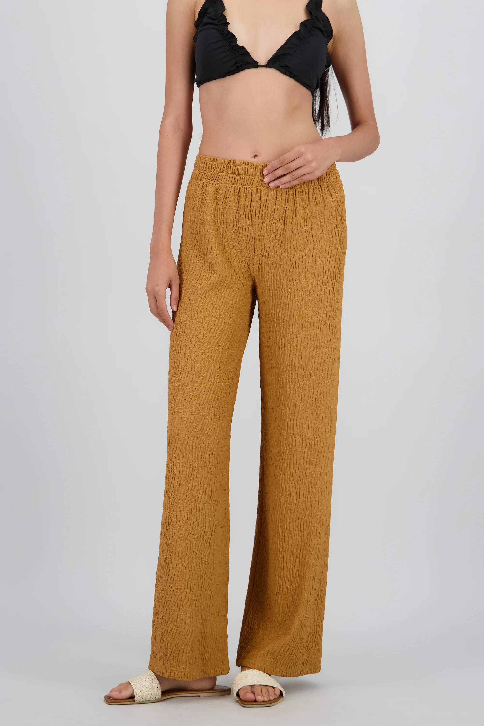 Pantalon flared textura - Image 2