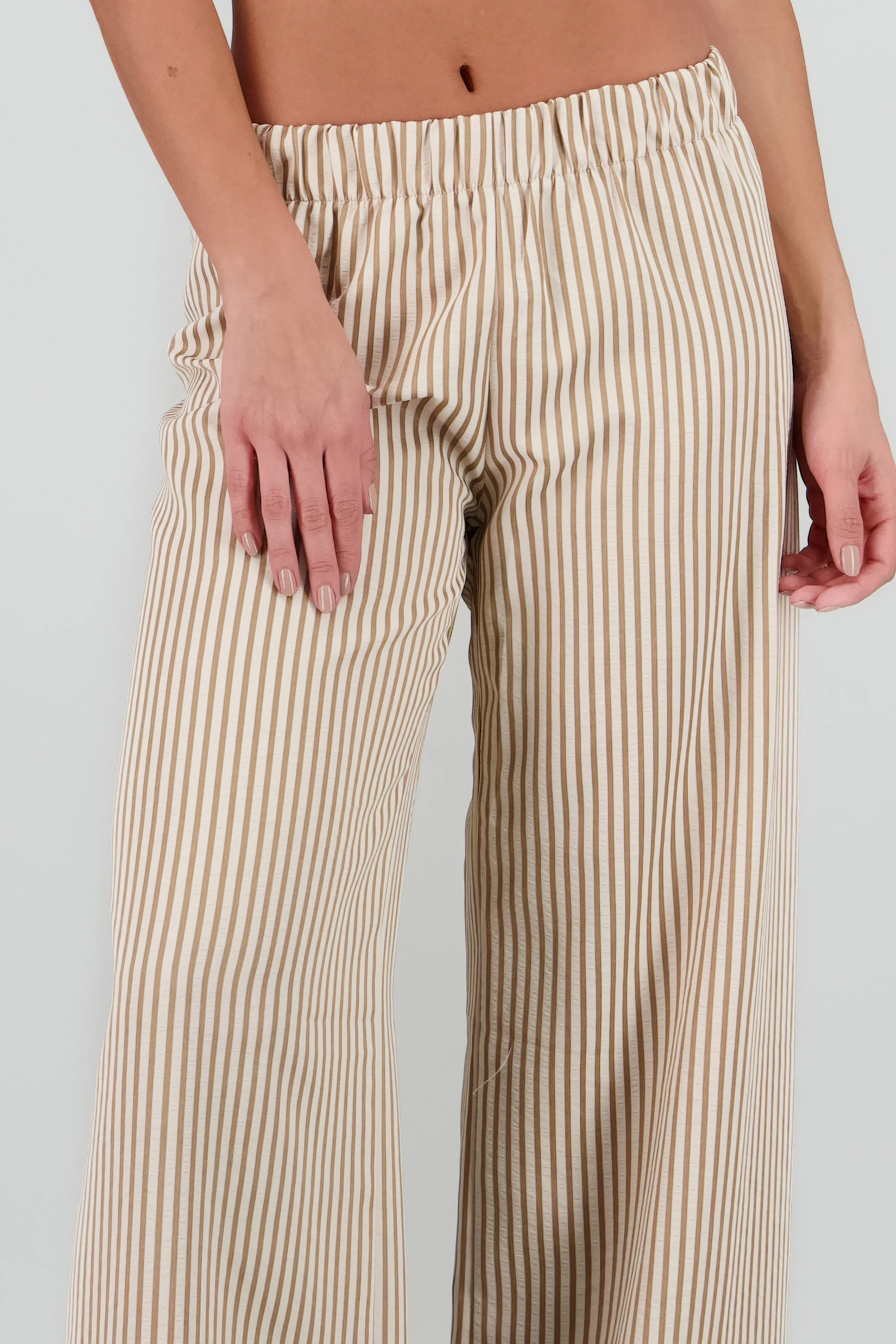 Pantalon fluido rayas detalle resorte - Image 5