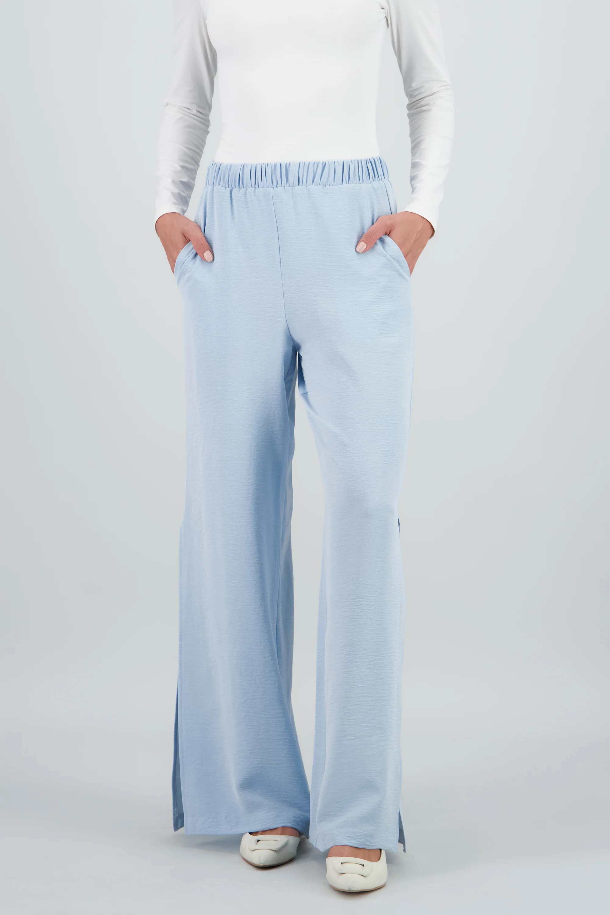 Pantalon fluido resorte detalle textura - Image 2