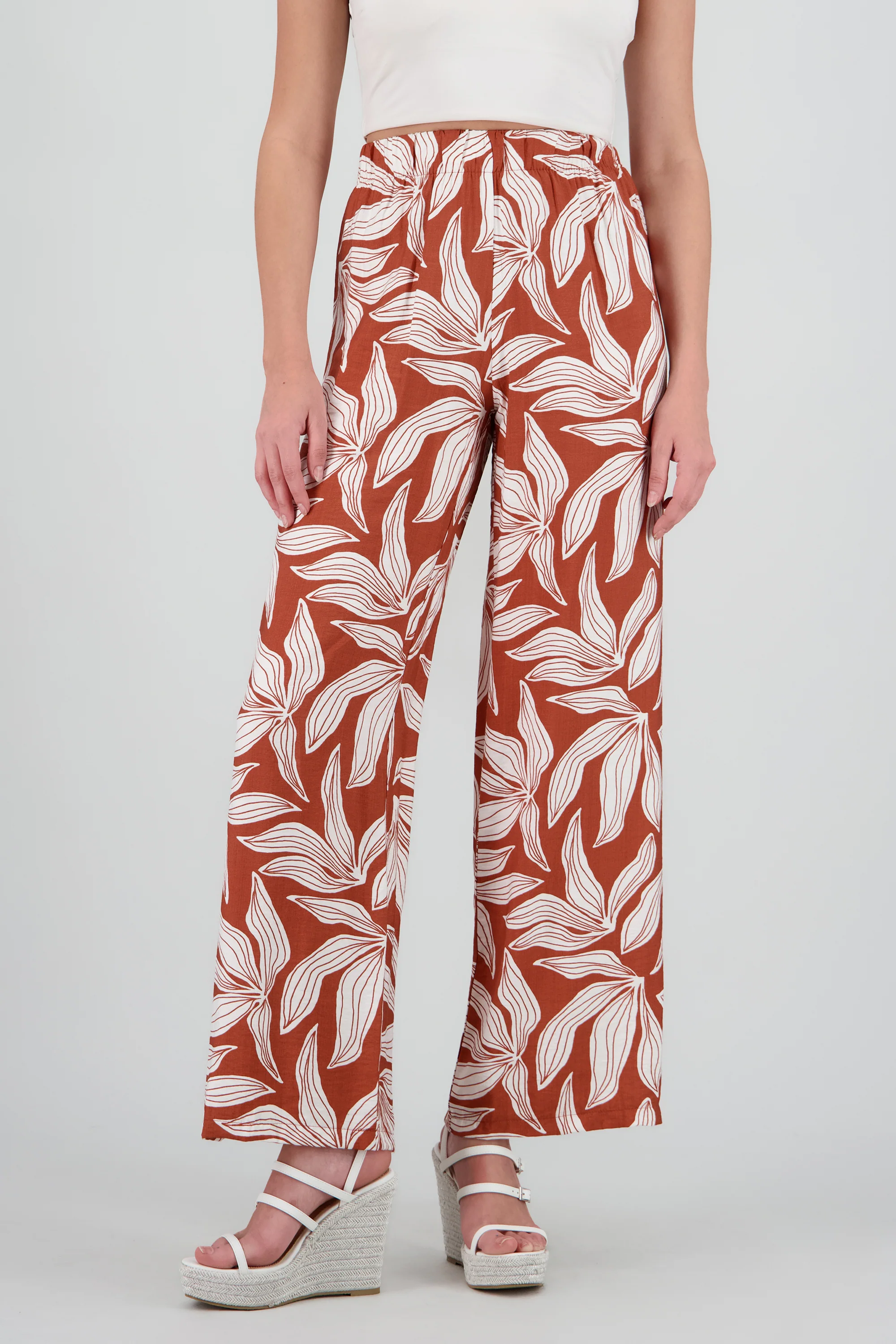 Pantalon fluido resorte estampado flores - Image 2