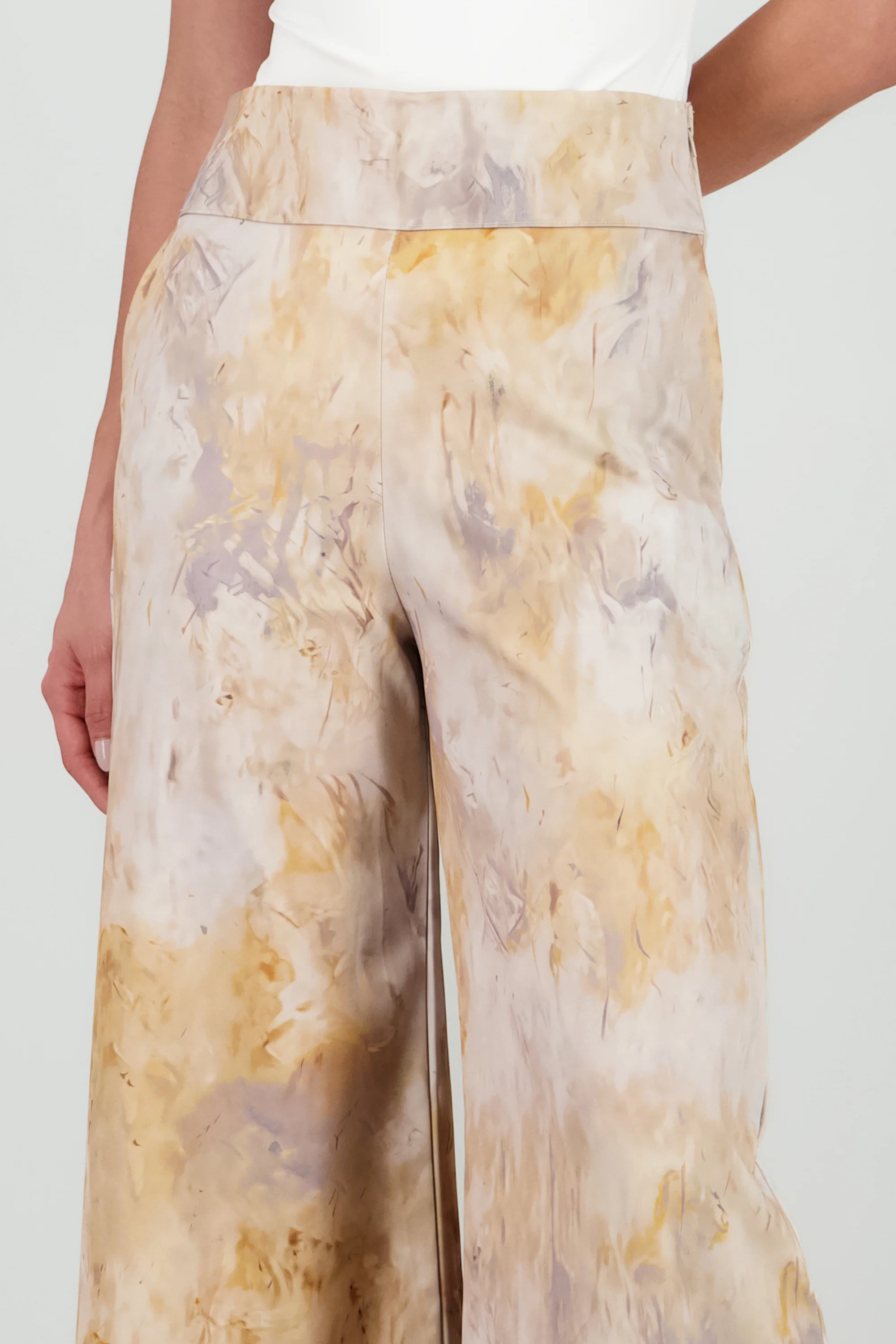 Pantalon high waisted wide leg estampado - Image 5
