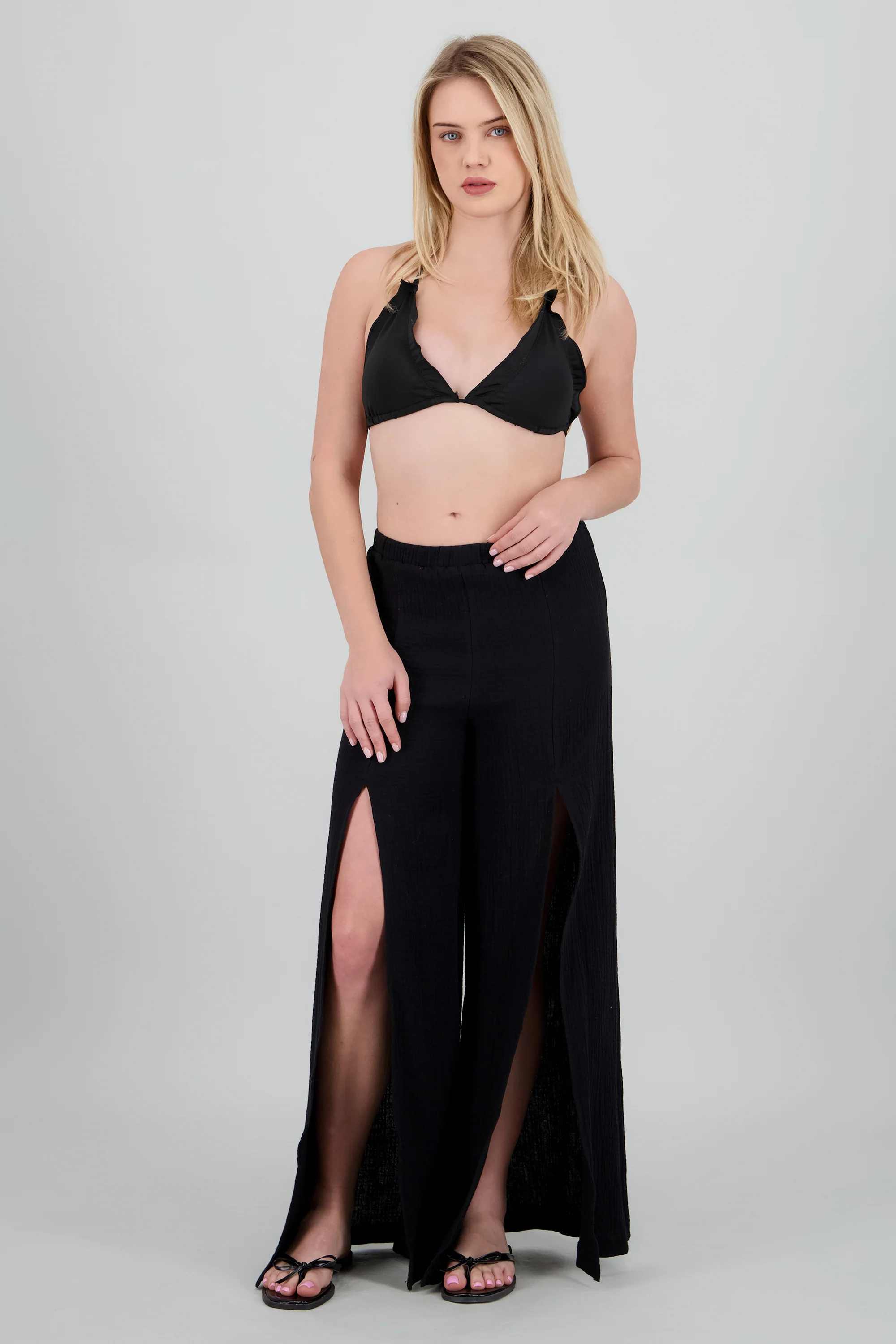 Pantalon ligero aberturas frontales