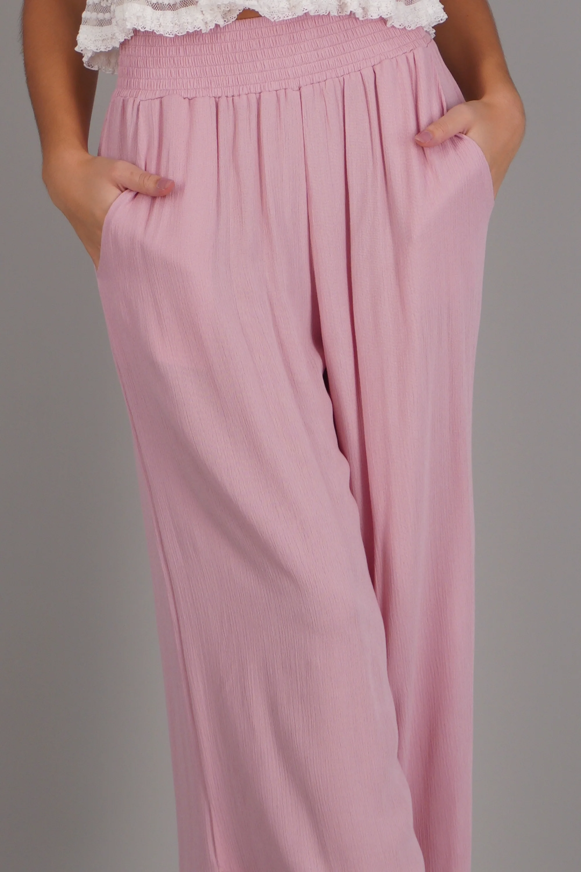Pantalon ligero con pretina ancha - Image 5