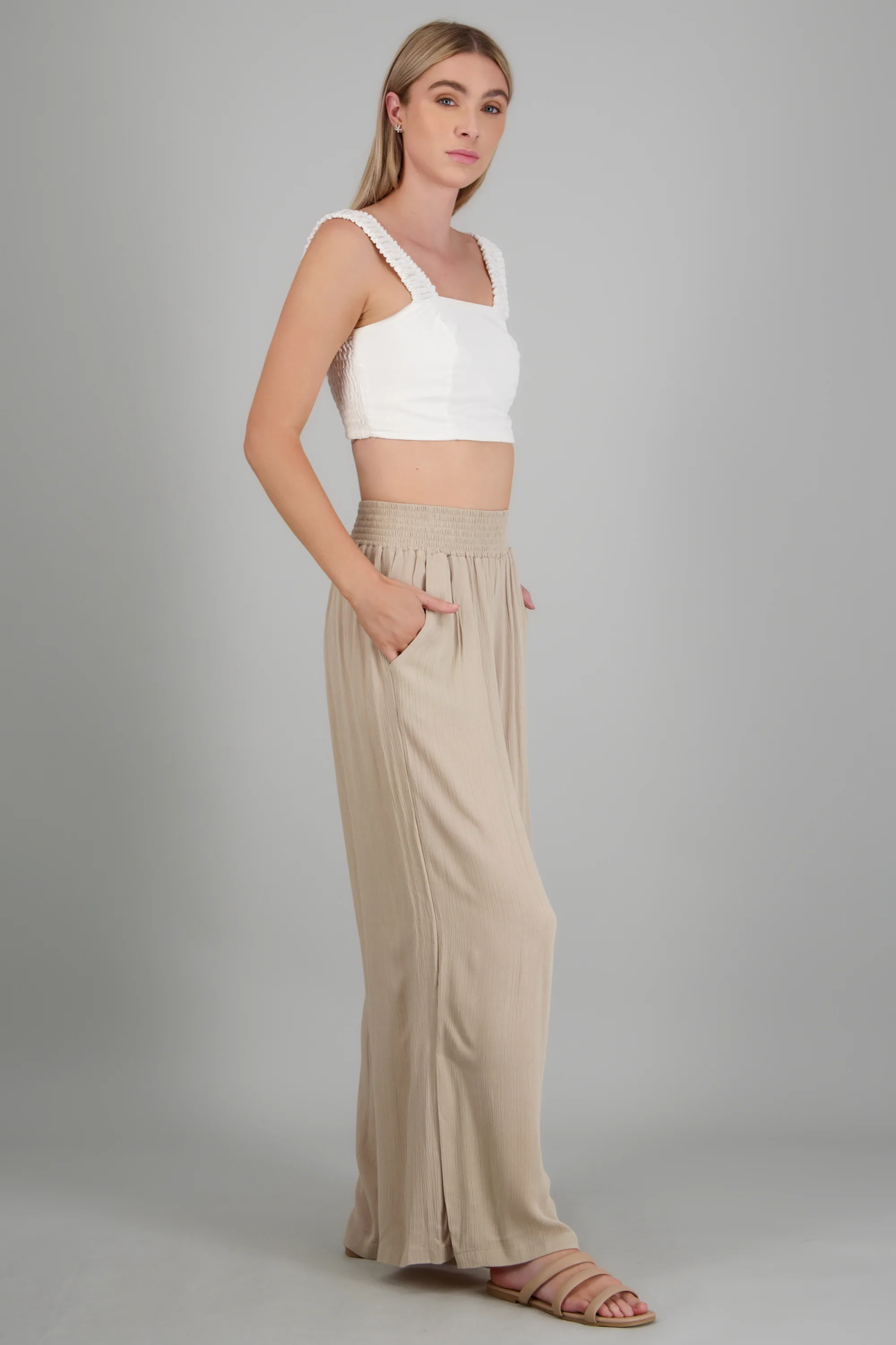 Pantalon ligero con pretina ancha - Image 3