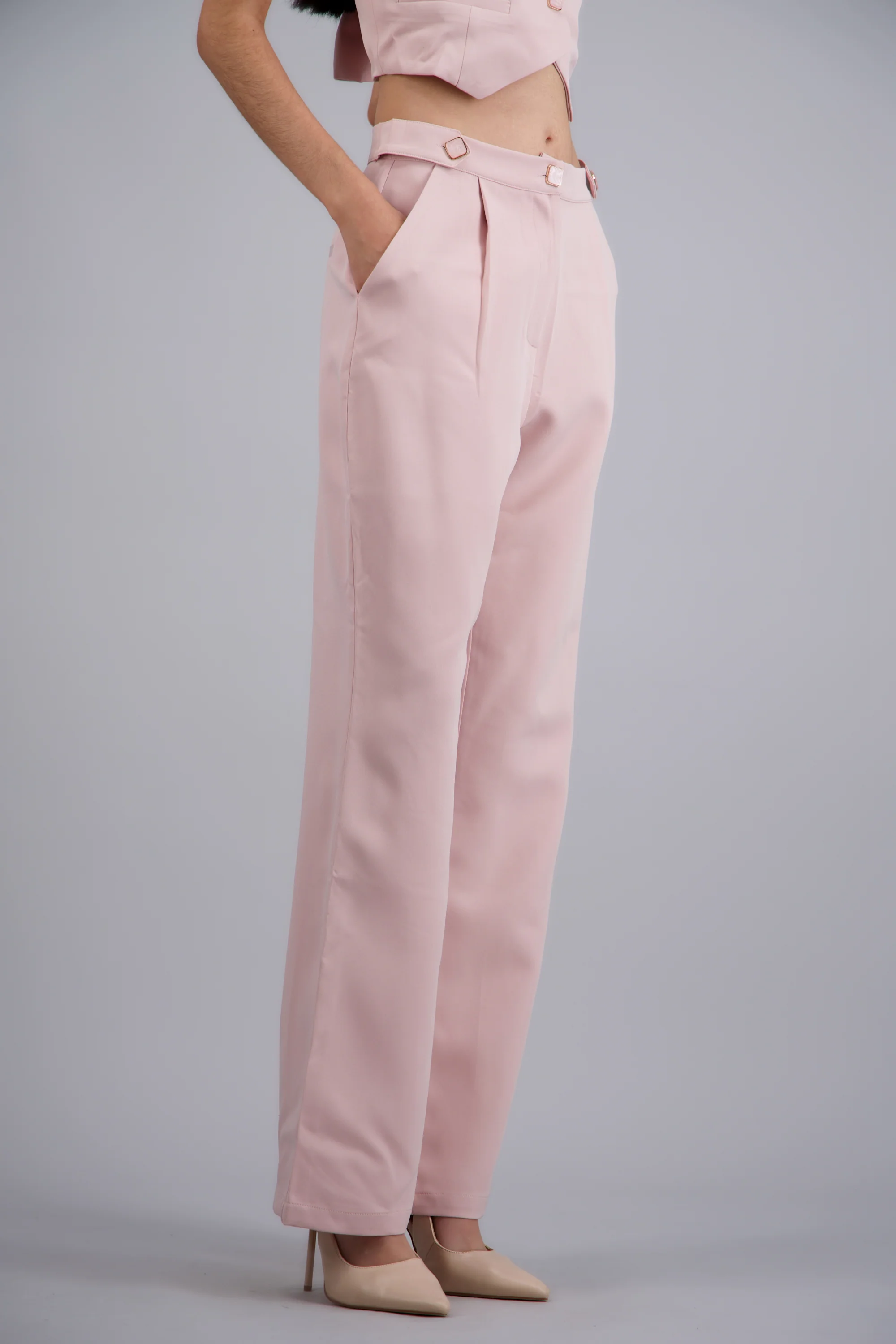 Pantalon  liso detalle pretina - Image 3