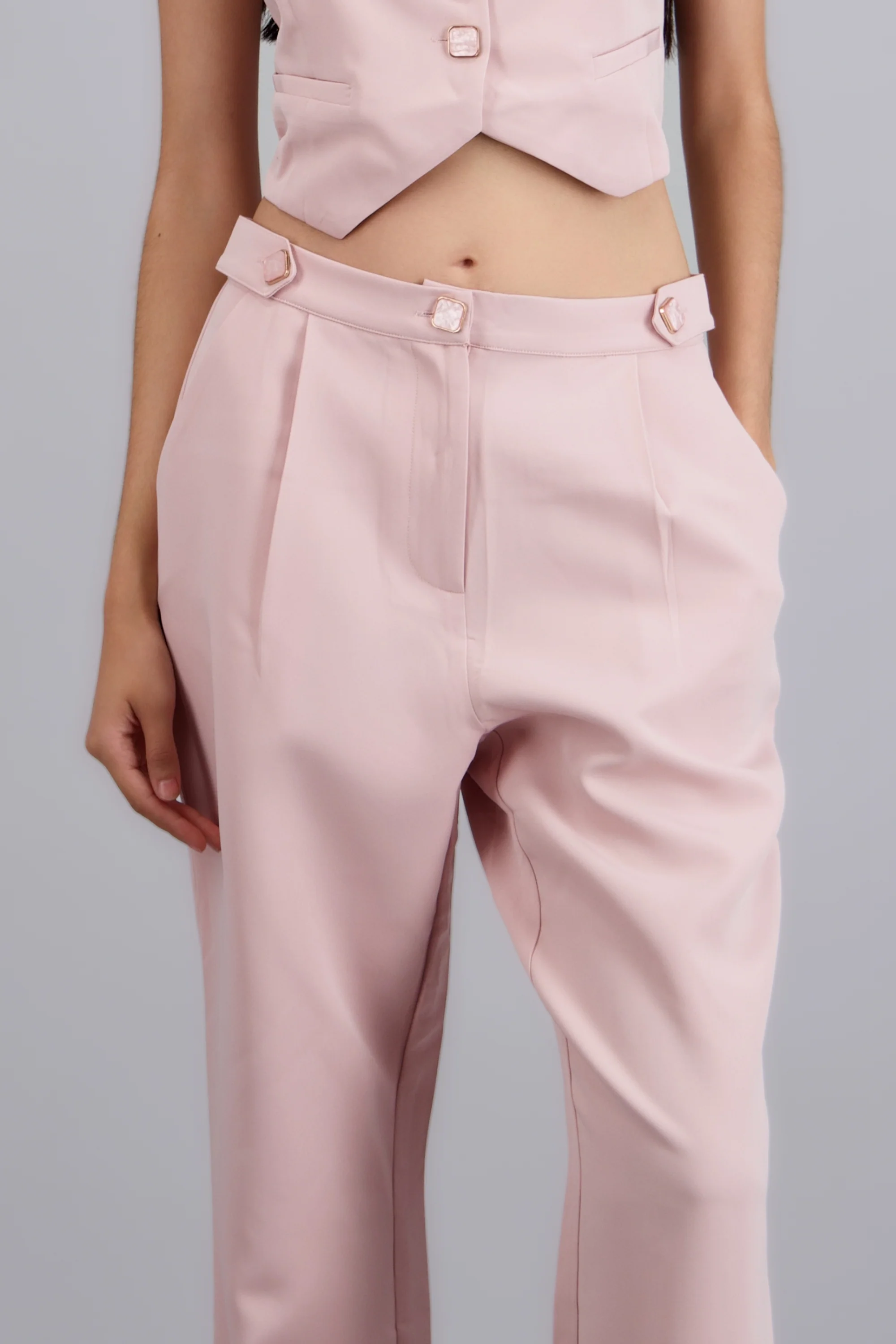 Pantalon  liso detalle pretina - Image 5