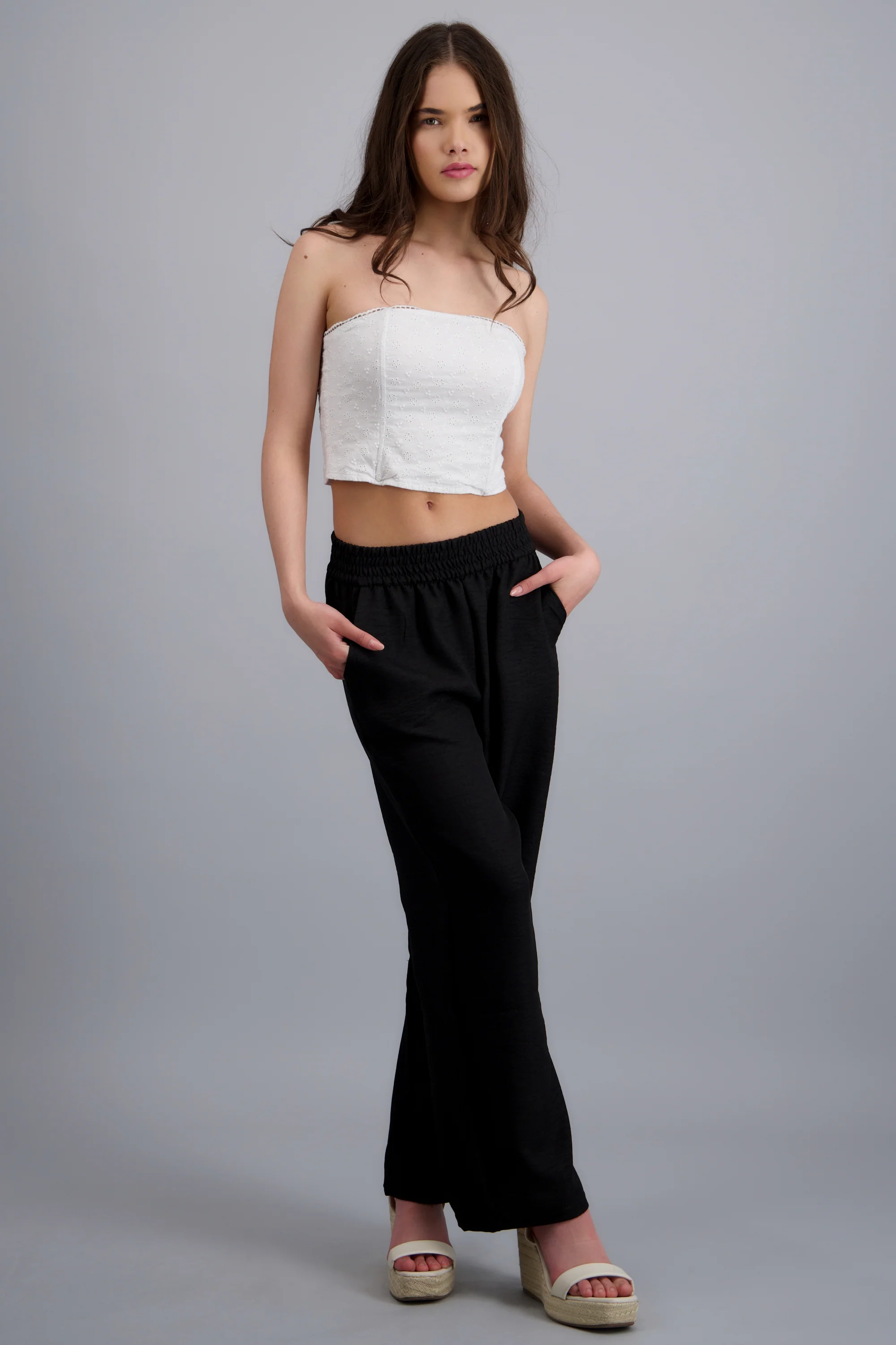 Pantalon liso textura - Image 2