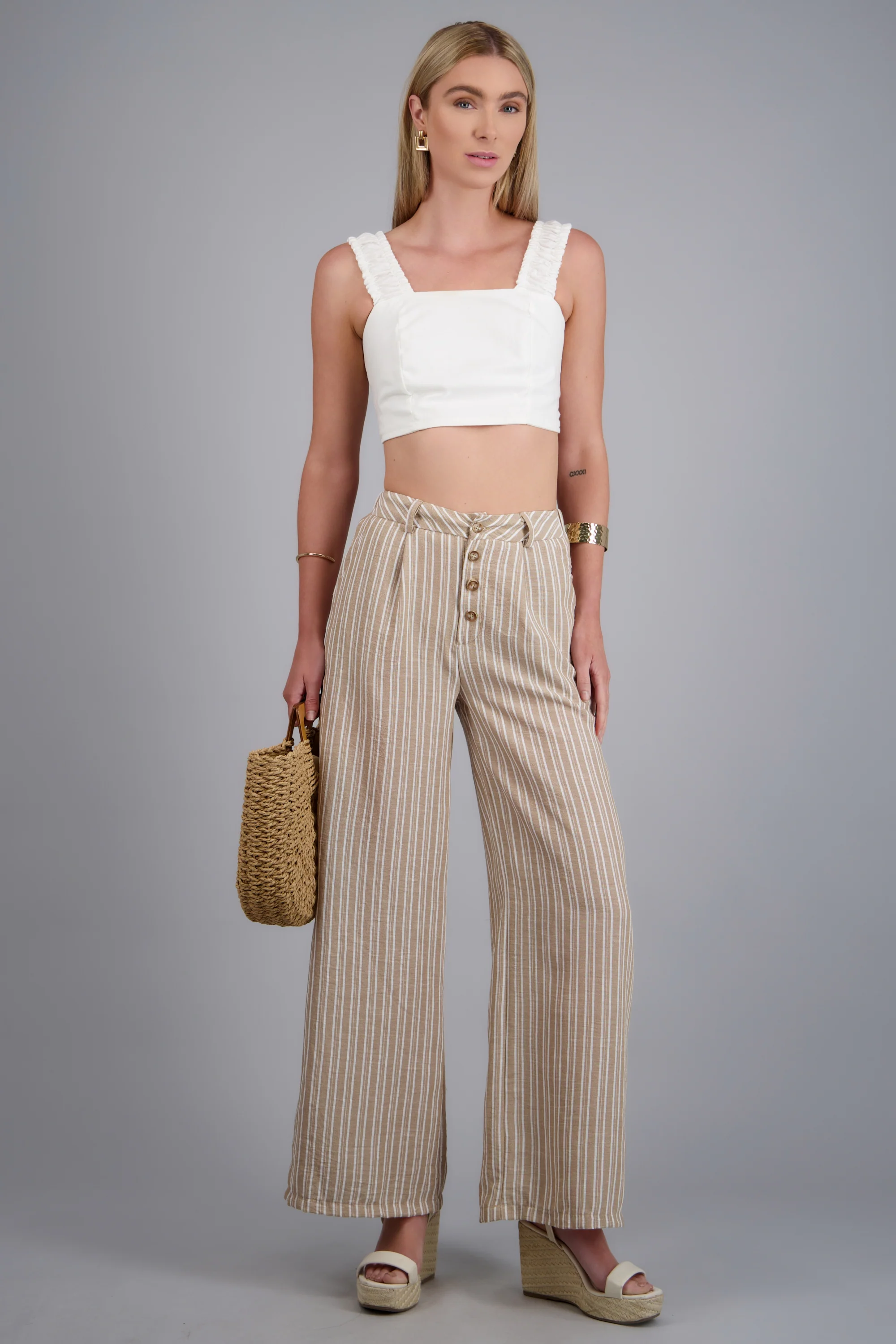 Pantalon rayas amplio - Image 3