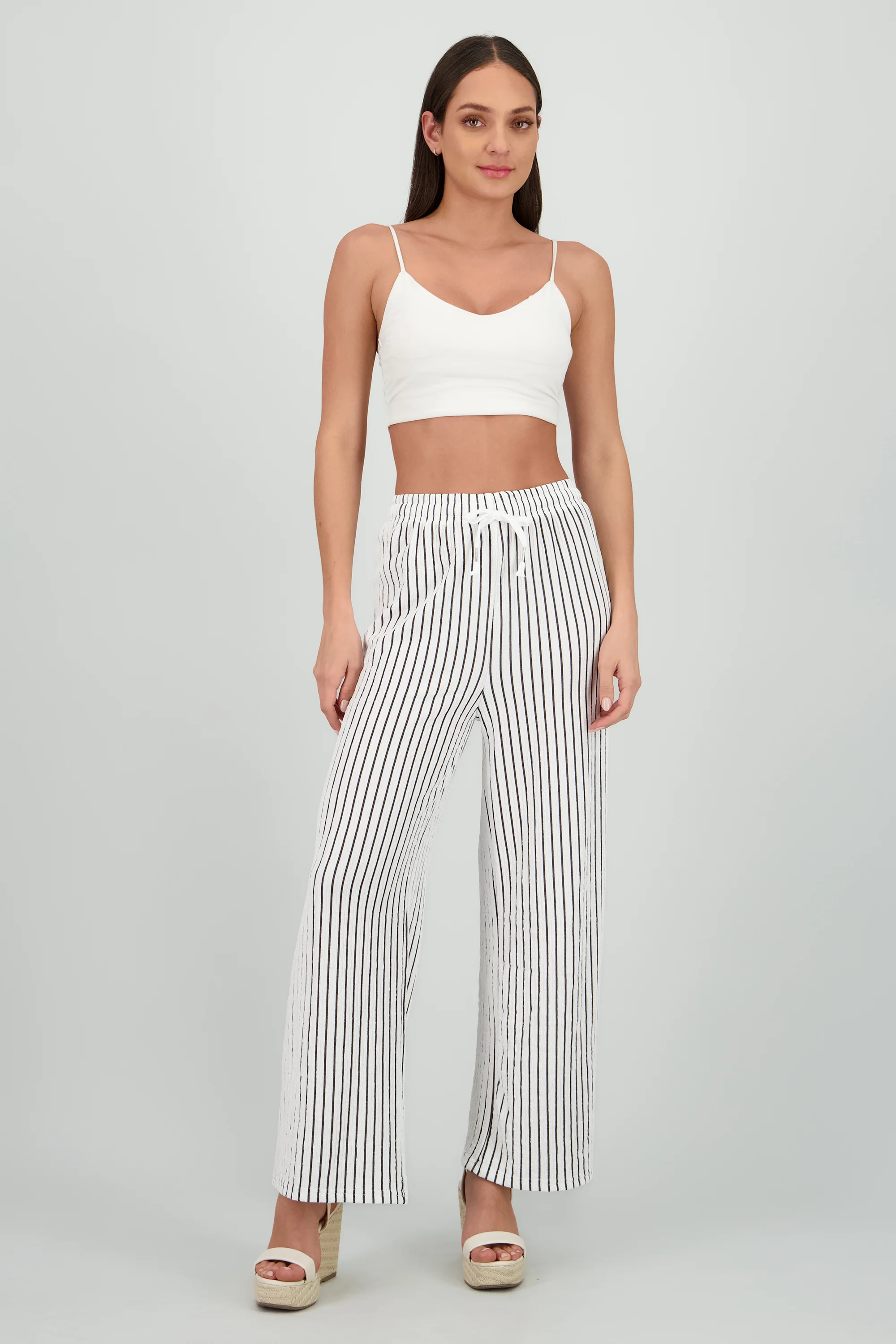 Pantalon rayas fluido