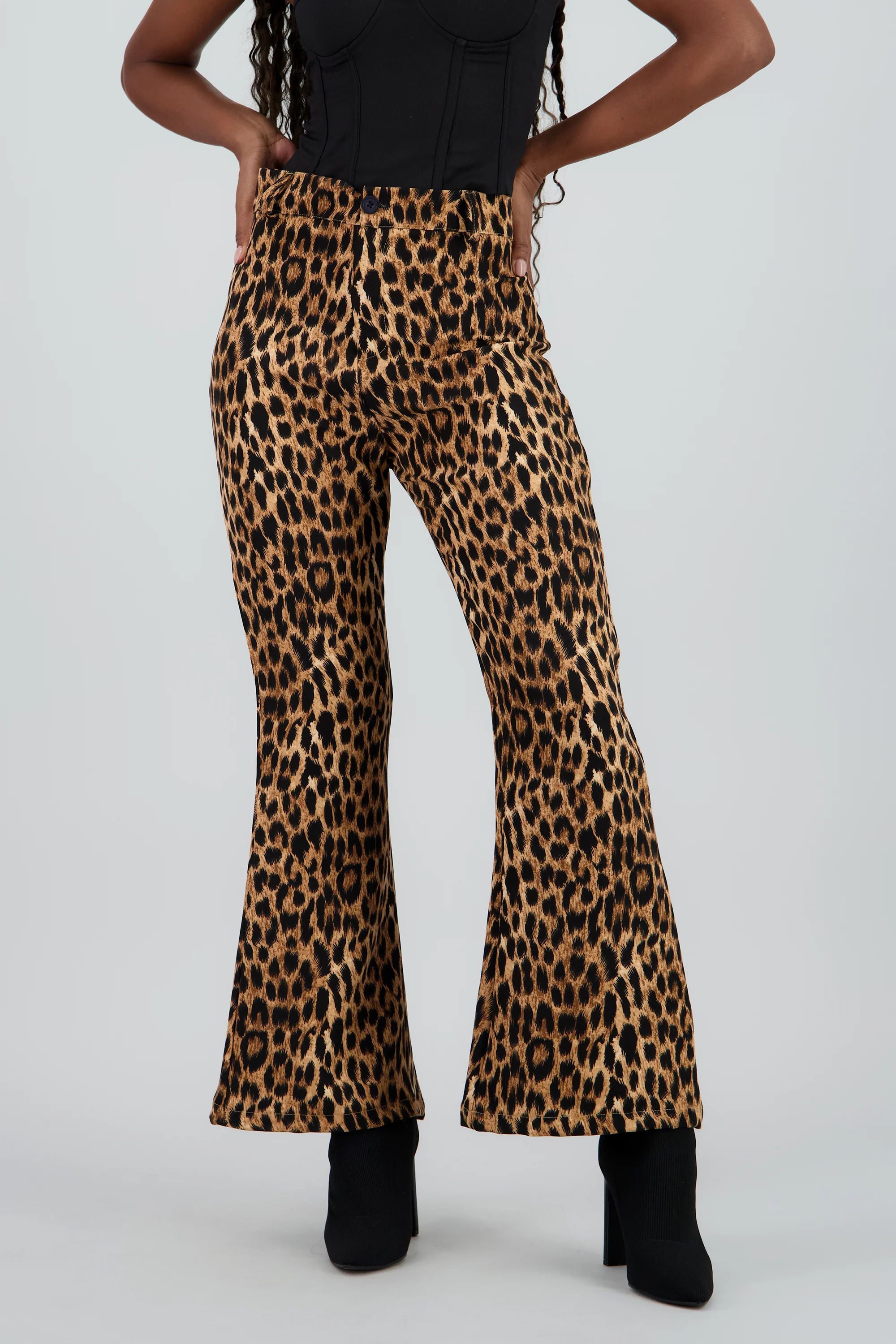 Pantalon recto animal print - Image 2