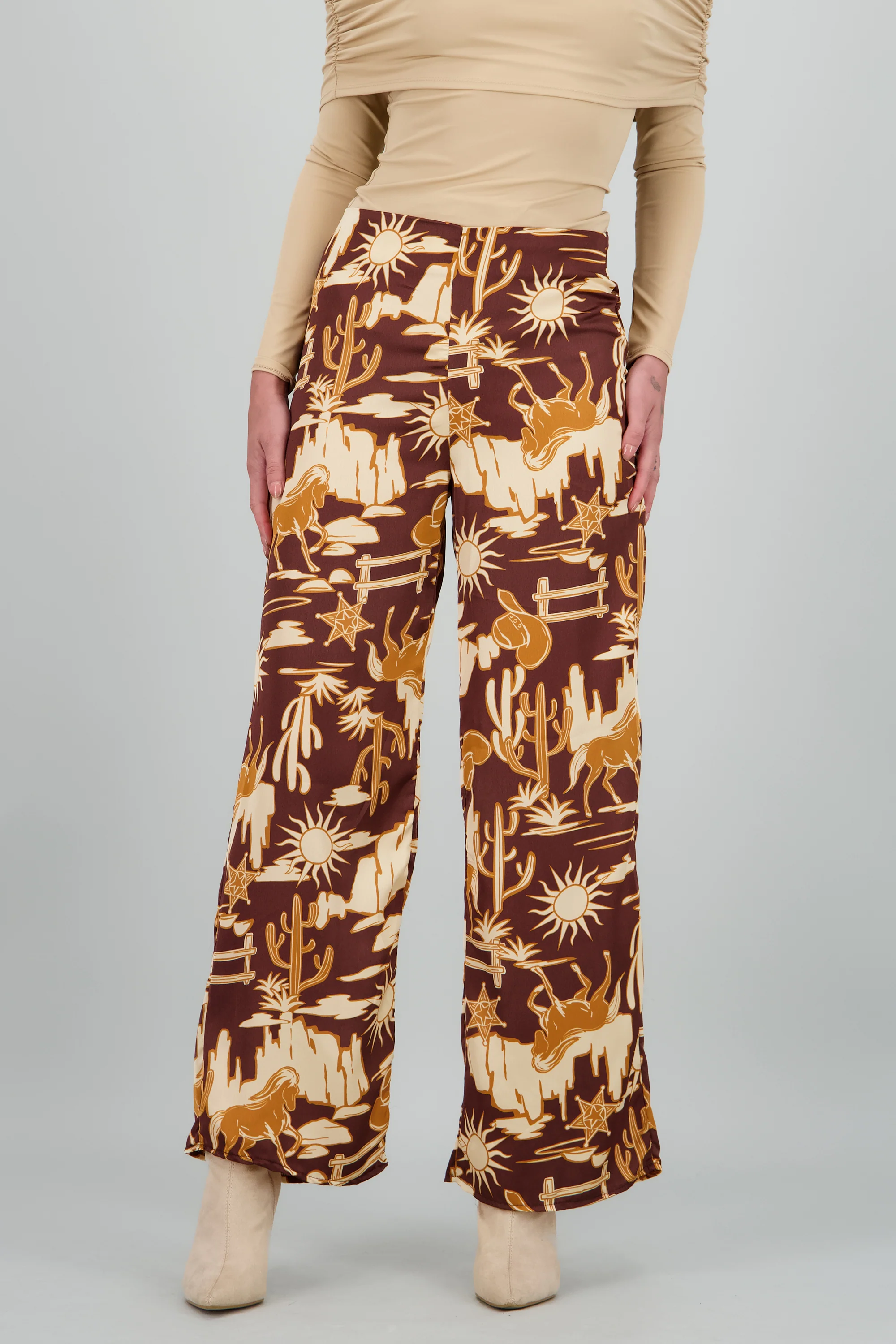 Pantalon recto cowboy print - Image 2