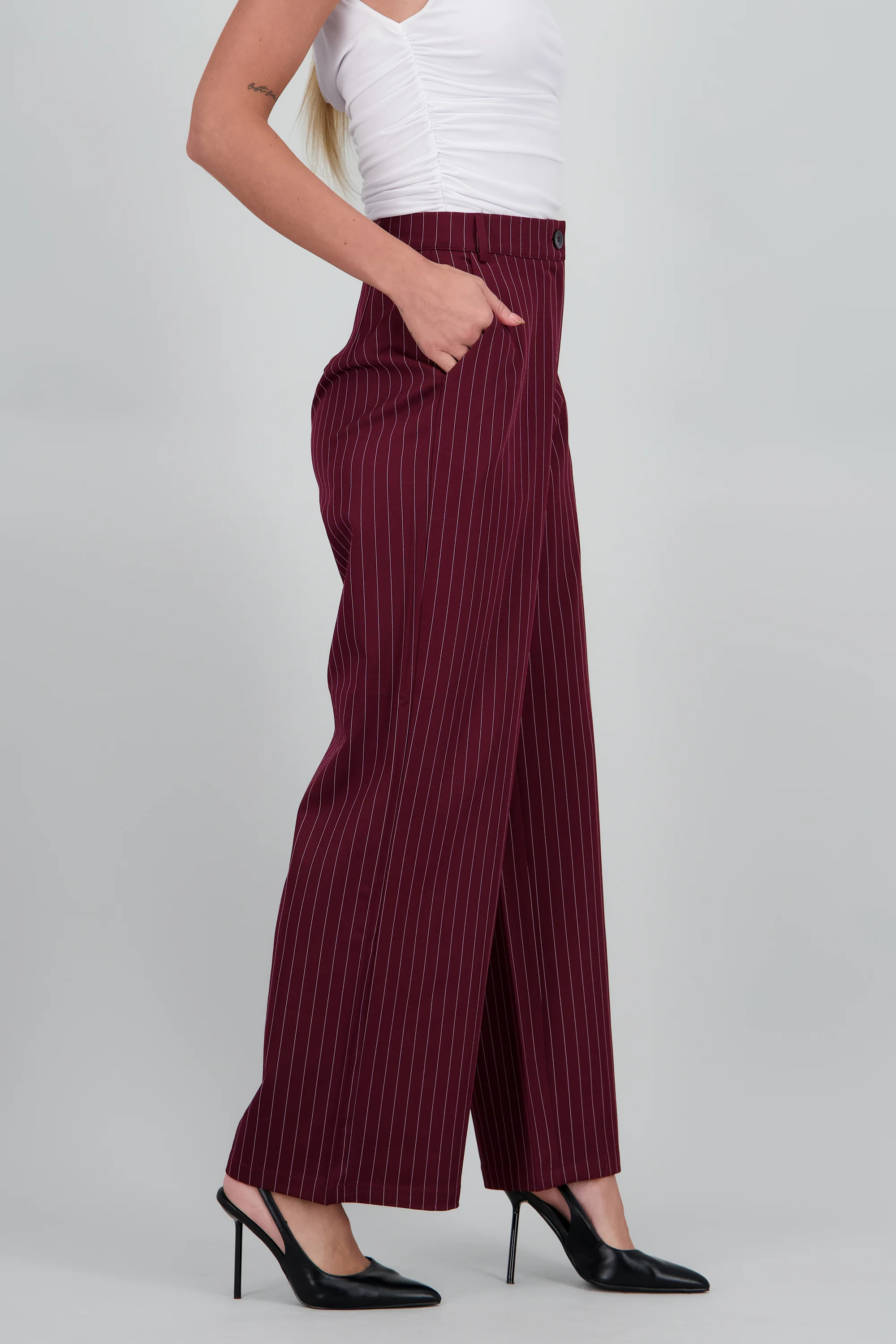 Pantalon recto de rayas - Image 3