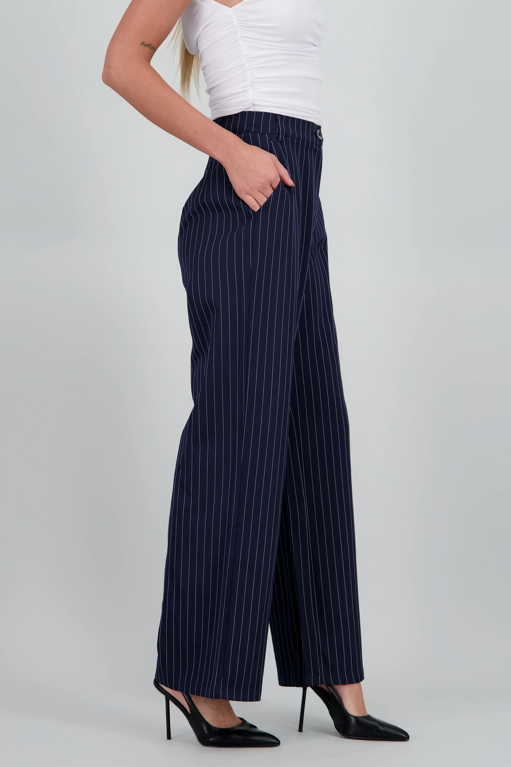 Pantalon recto de rayas - Image 3