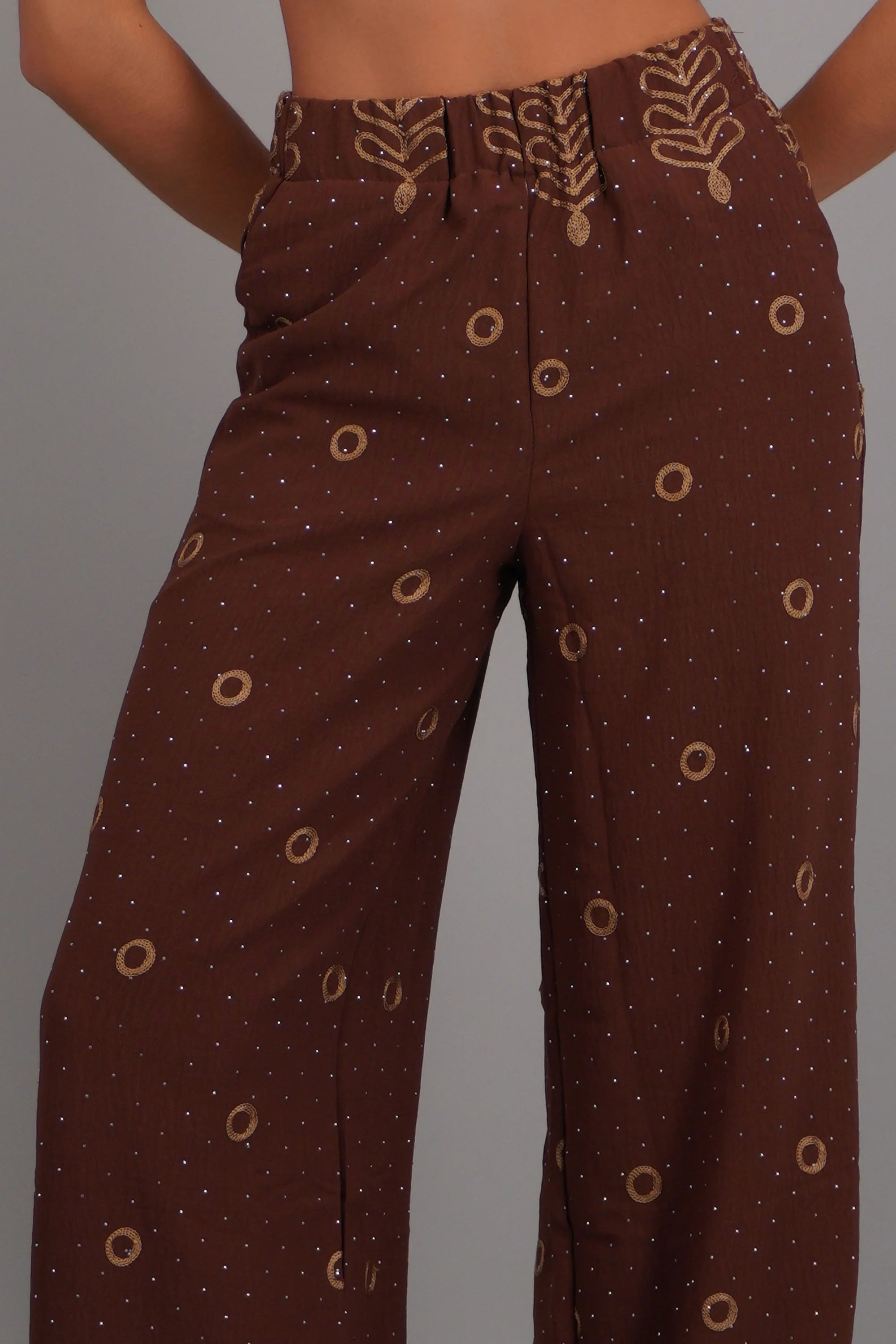 Pantalon recto detalle bordado - Image 5