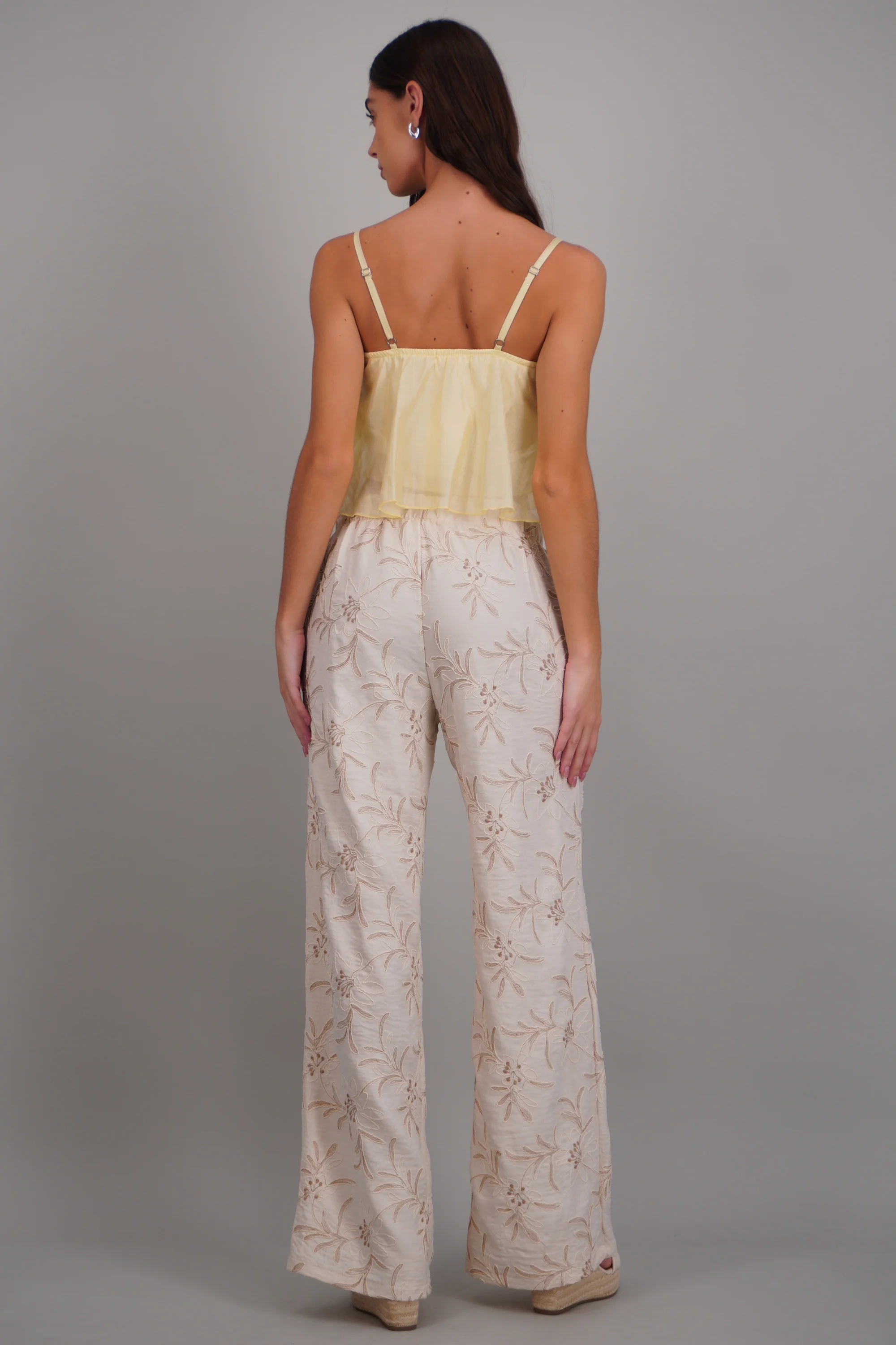 Pantalon recto detalle bordado - Image 4