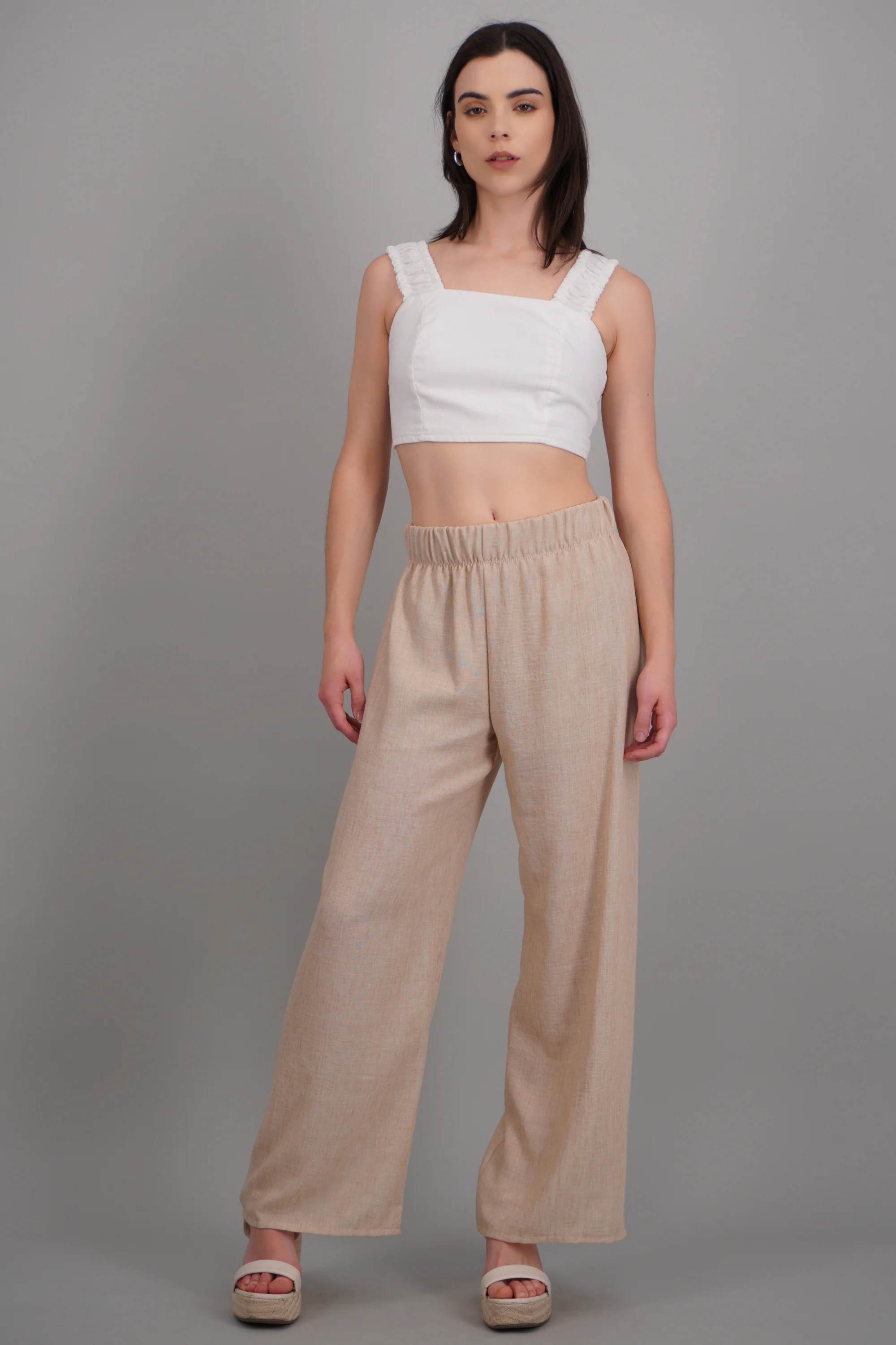Pantalon recto detalle short interno