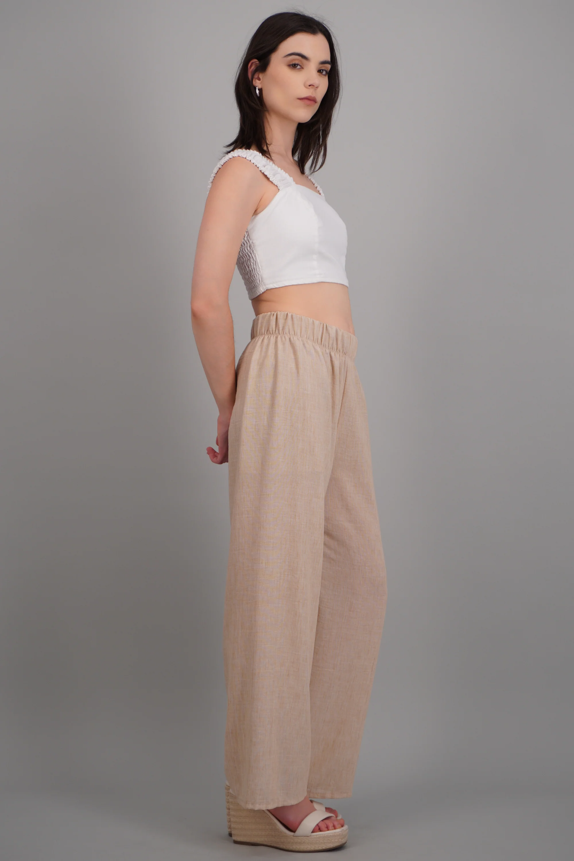 Pantalon recto detalle short interno - Image 3