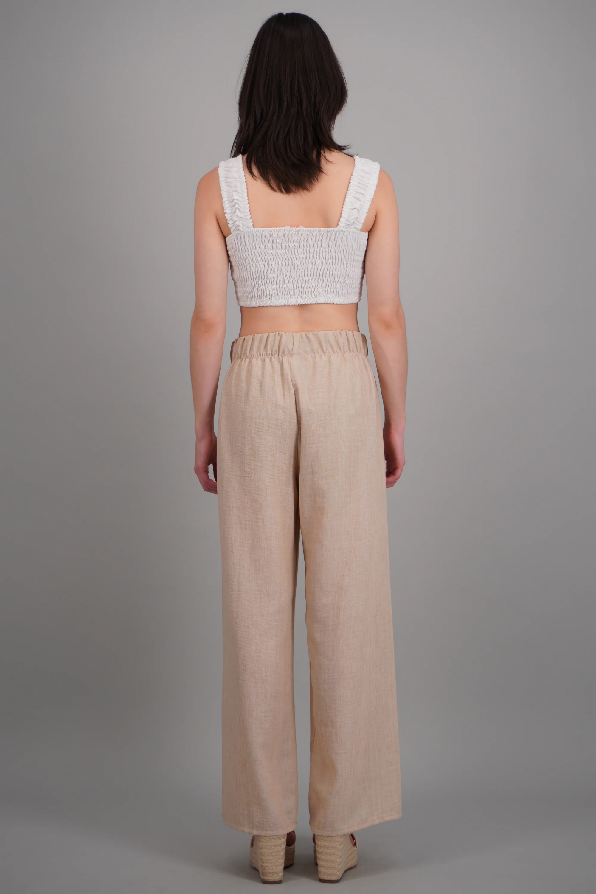 Pantalon recto detalle short interno - Image 4