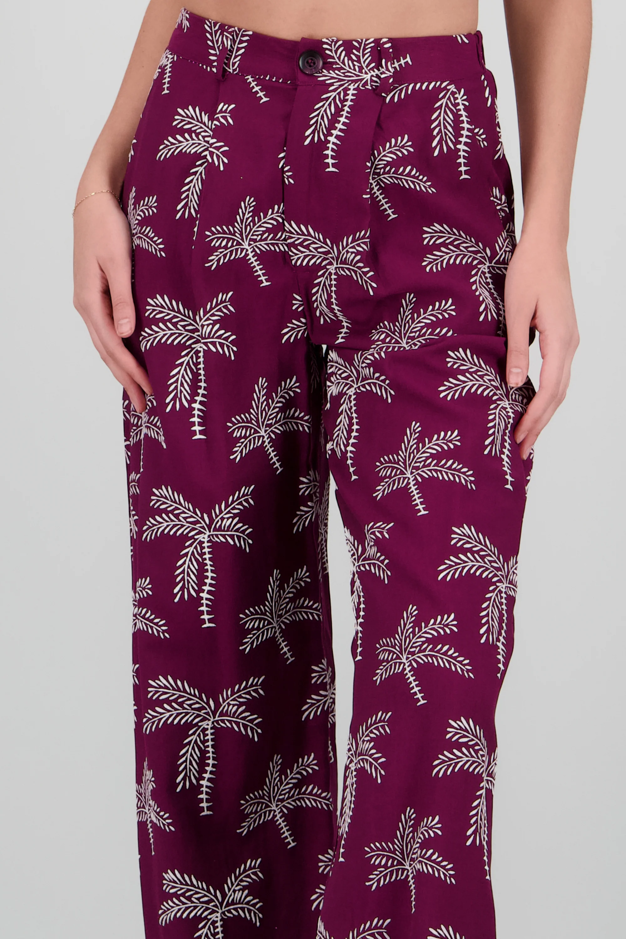 Pantalon recto estampado de palmeras - Image 5