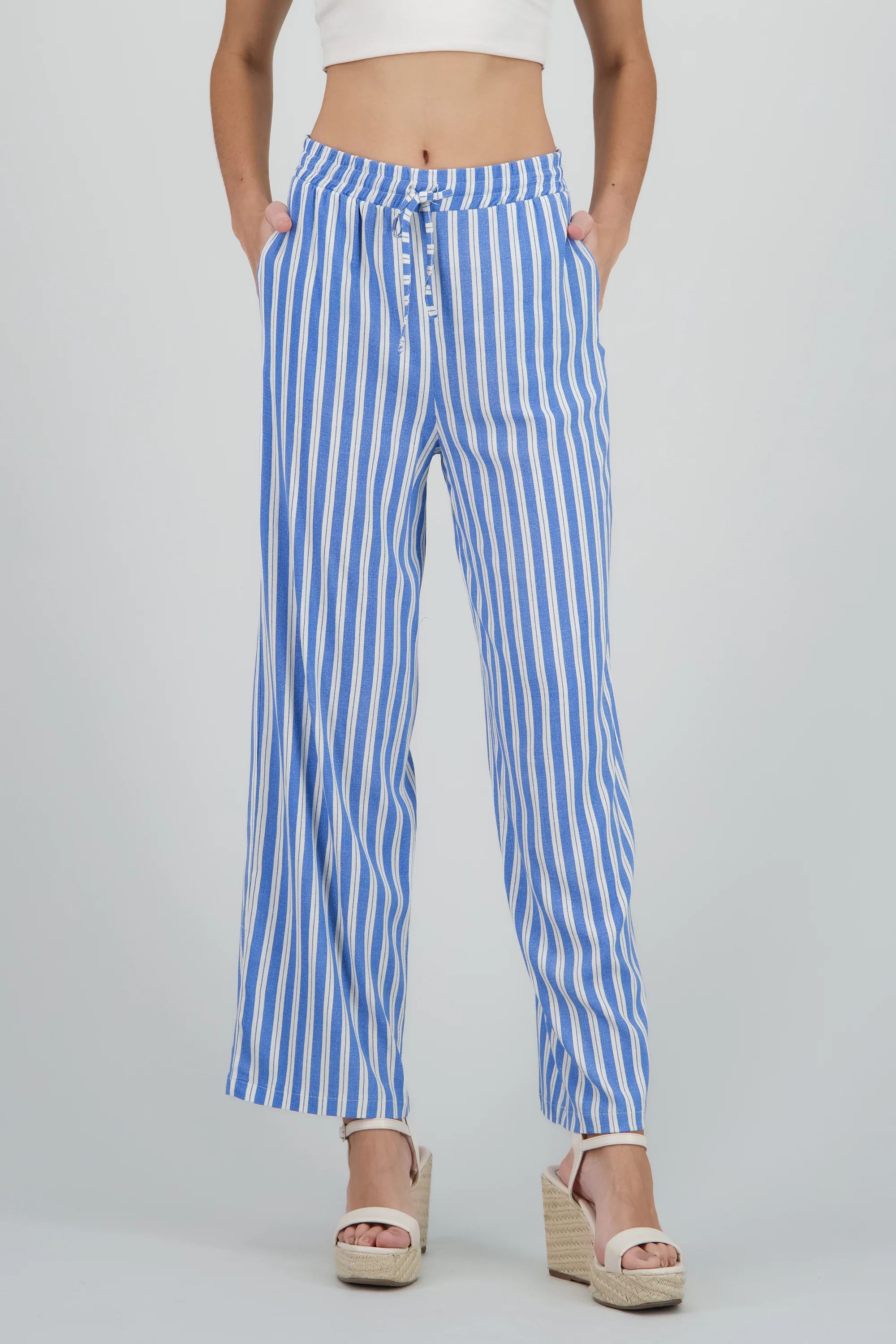 Pantalon recto estampado rayas - Image 2