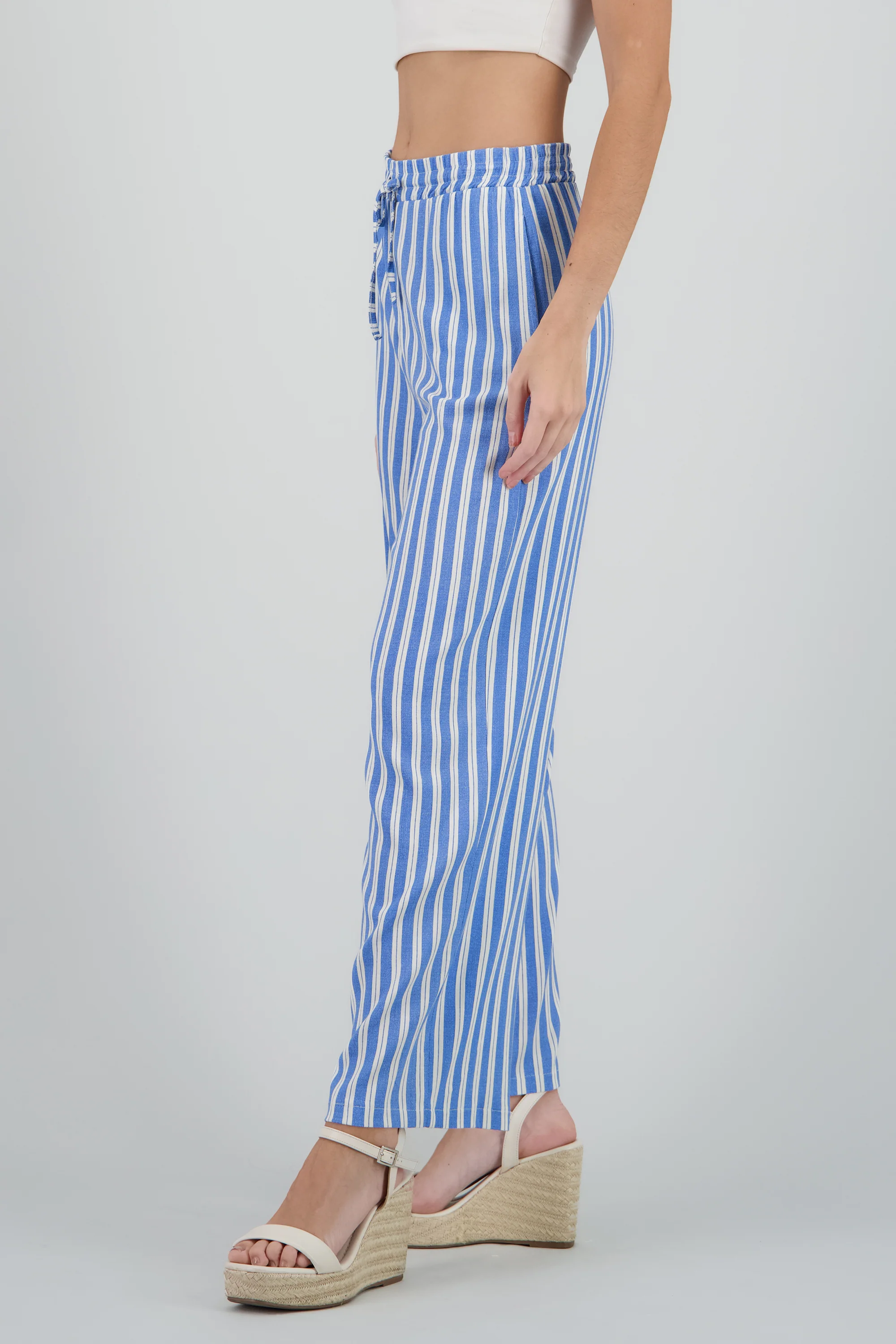 Pantalon recto estampado rayas - Image 3
