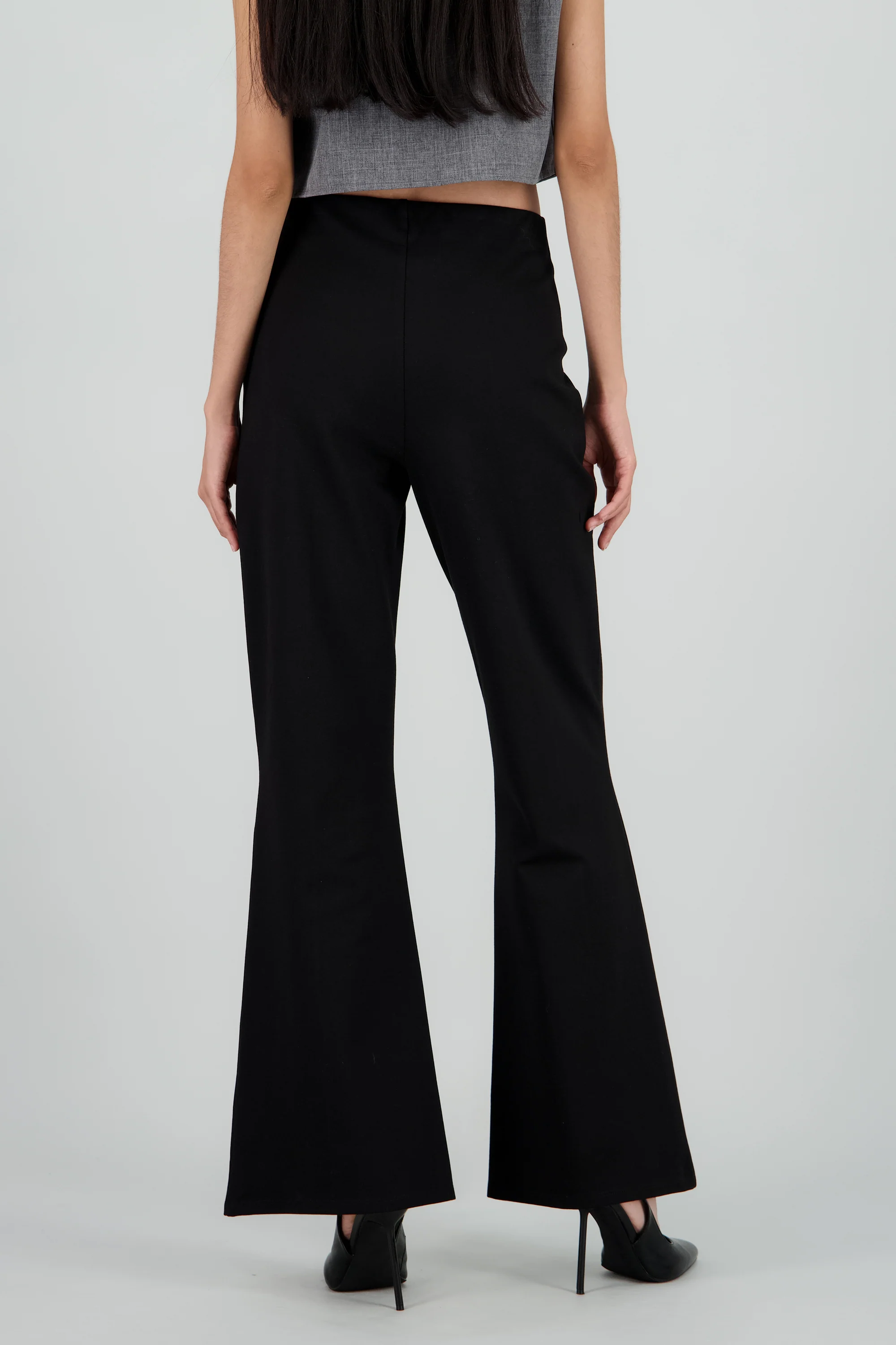 Pantalon recto liso detalle costuras - Image 4