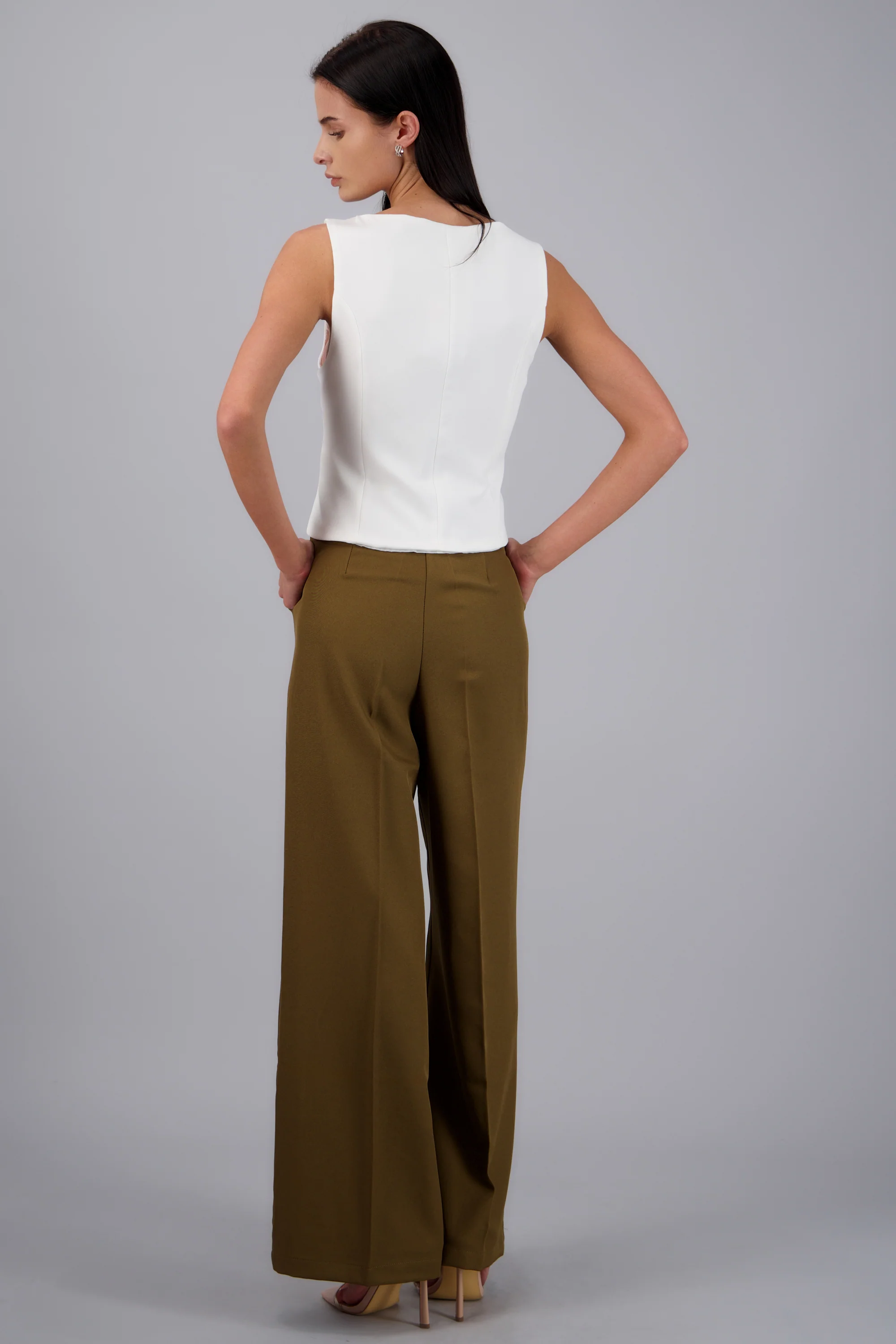 Pantalon recto sastreado con cinturon - Image 4