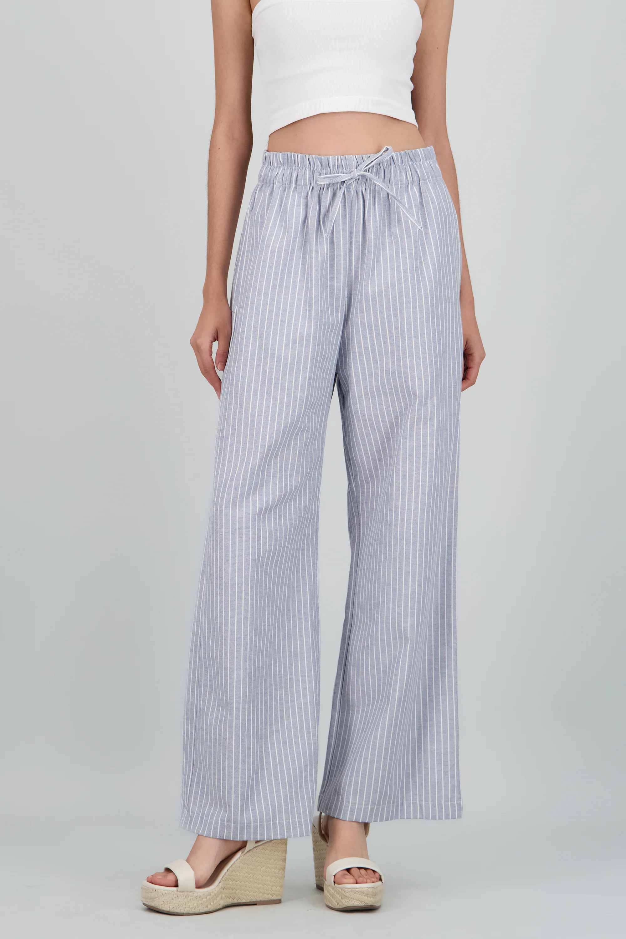 Pantalon resorte detalle rayas - Image 2