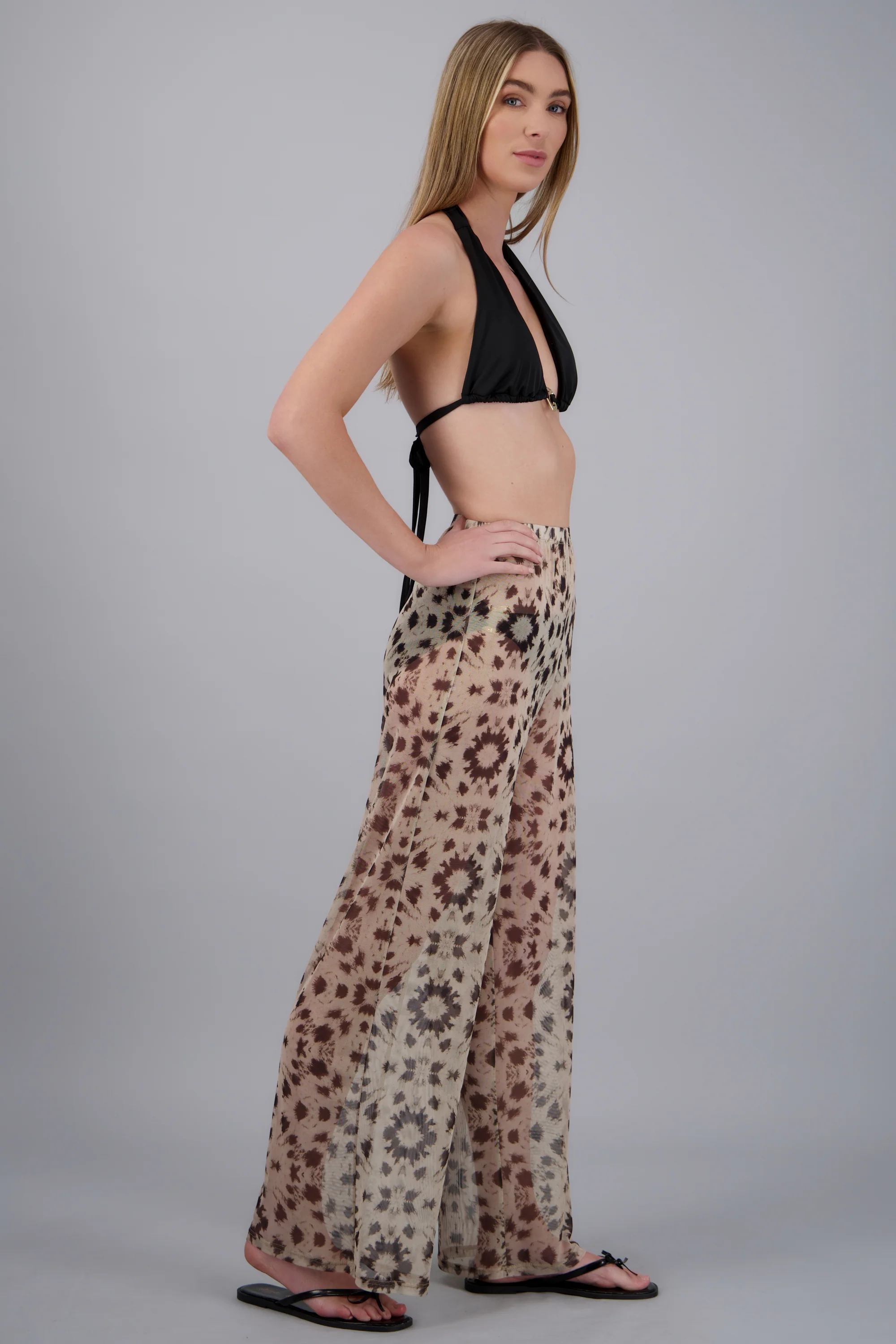 Pantalon salida mesh estampado - Image 2