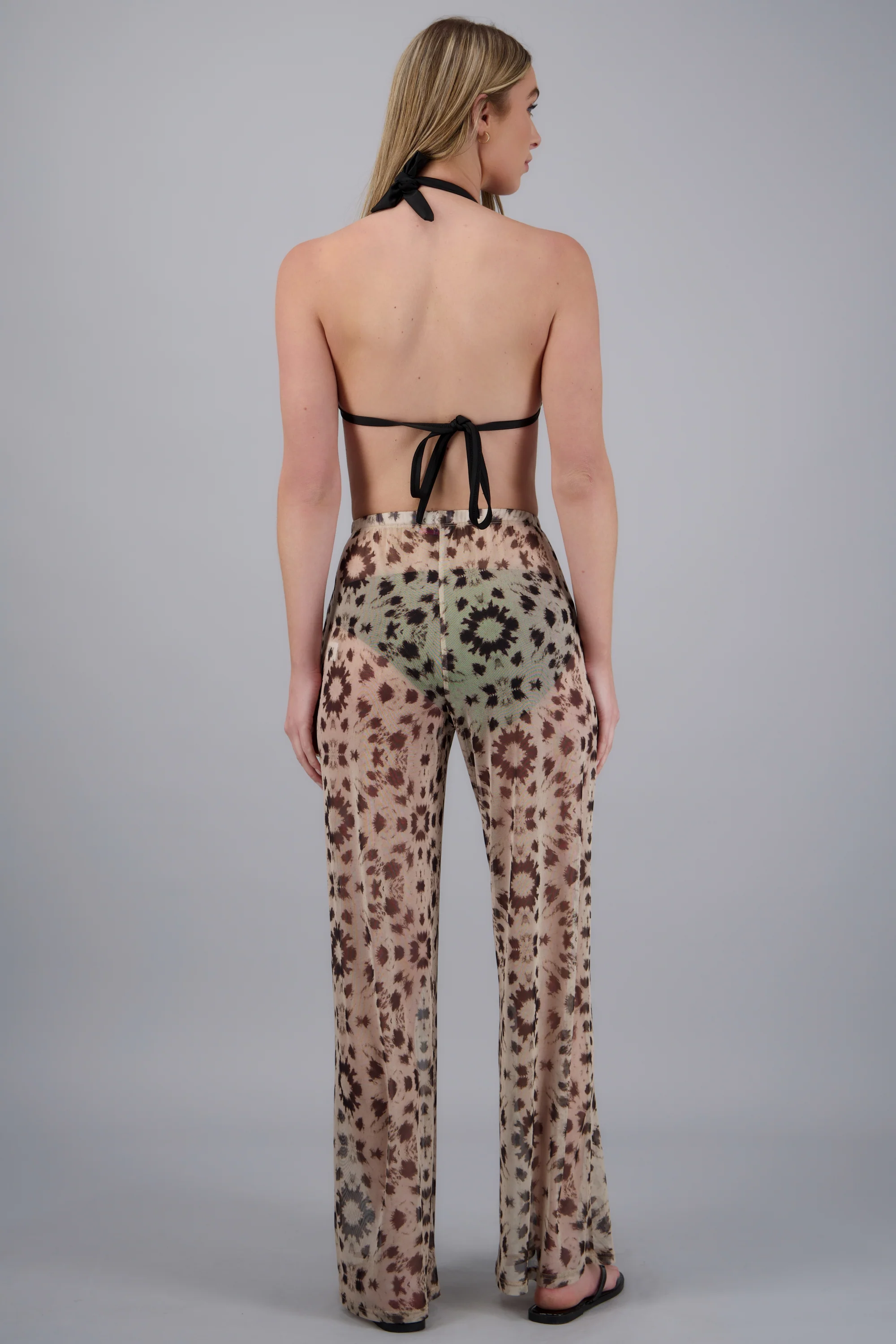 Pantalon salida mesh estampado - Image 4
